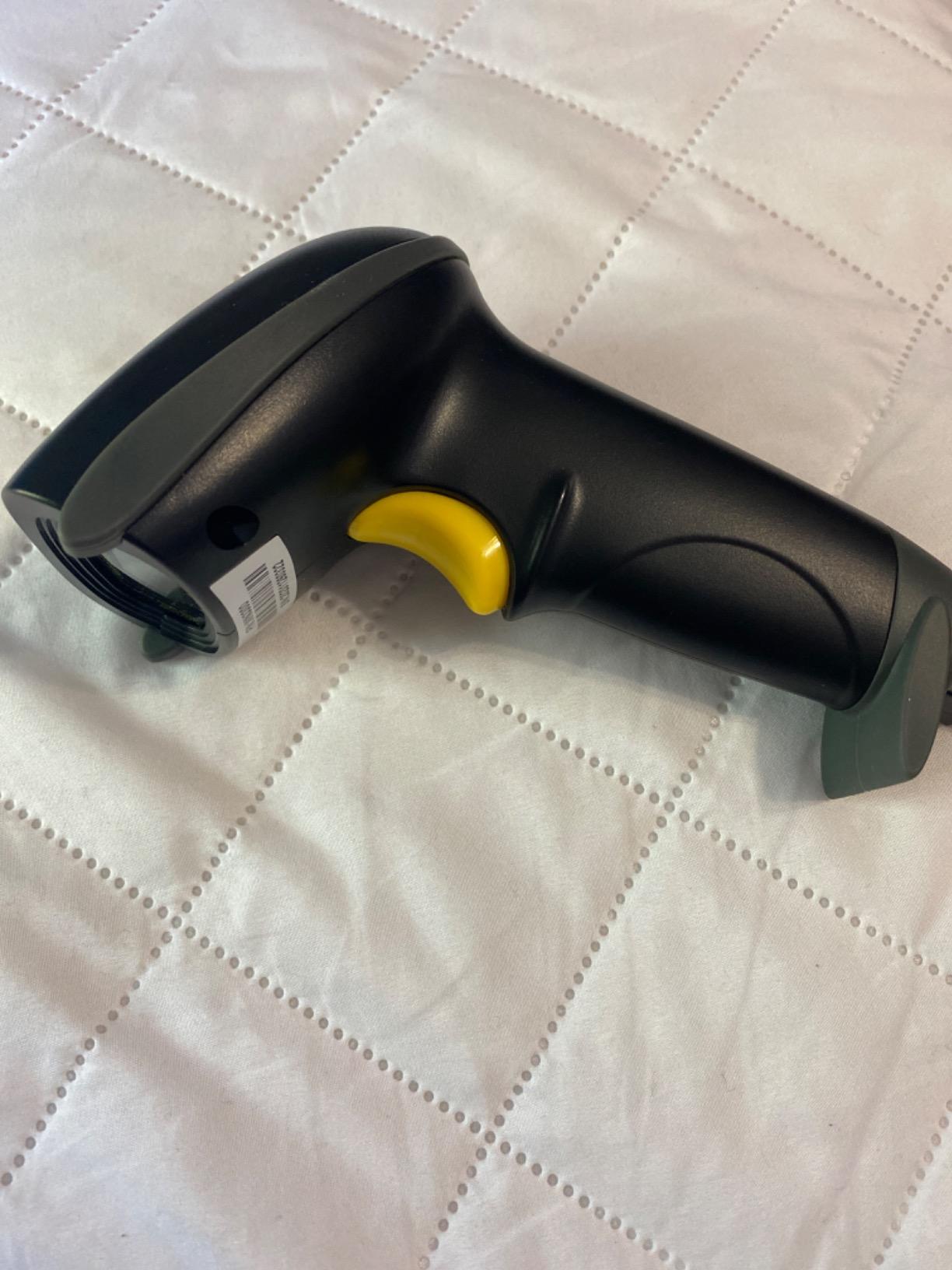 WoneNice USB Laser Barcode Scanner Wired Handheld Bar Code Scanner Reader Black customer photo 2