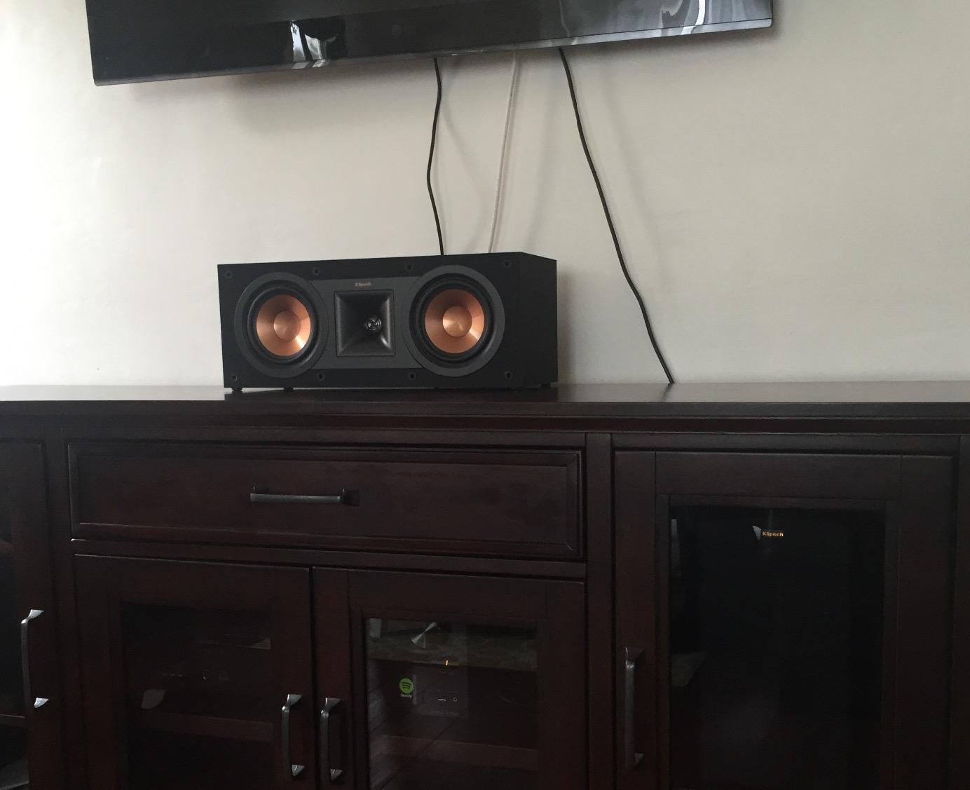 Klipsch Reference R-25C Two-Way Center Channel Speaker, 400W Peak Power customer photo 2