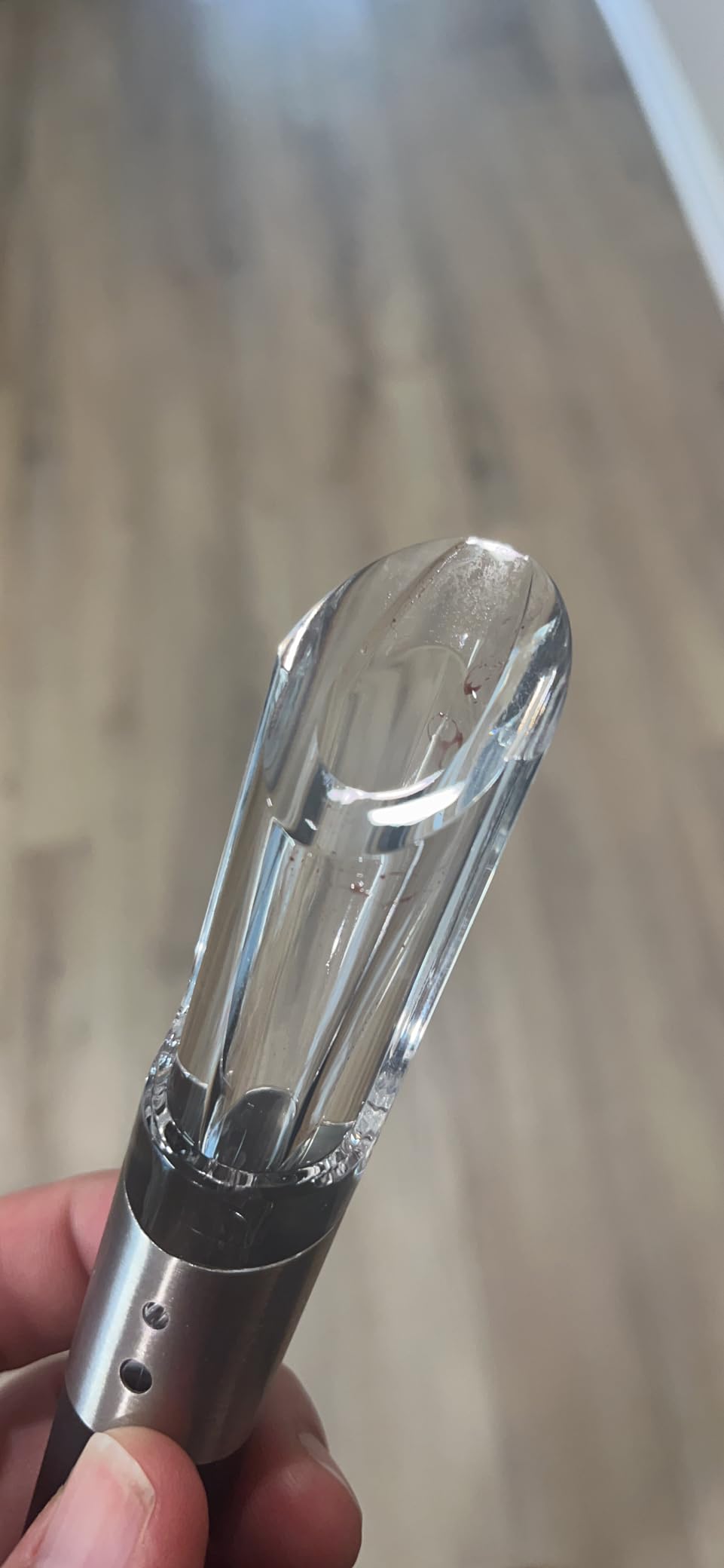 Rabbit Wine Aerator Pourer Spout - Instant In-Bottle Aerating for Richer, Smoother Wine - Dripless Pour Spout for Red and White Wine customer photo 2