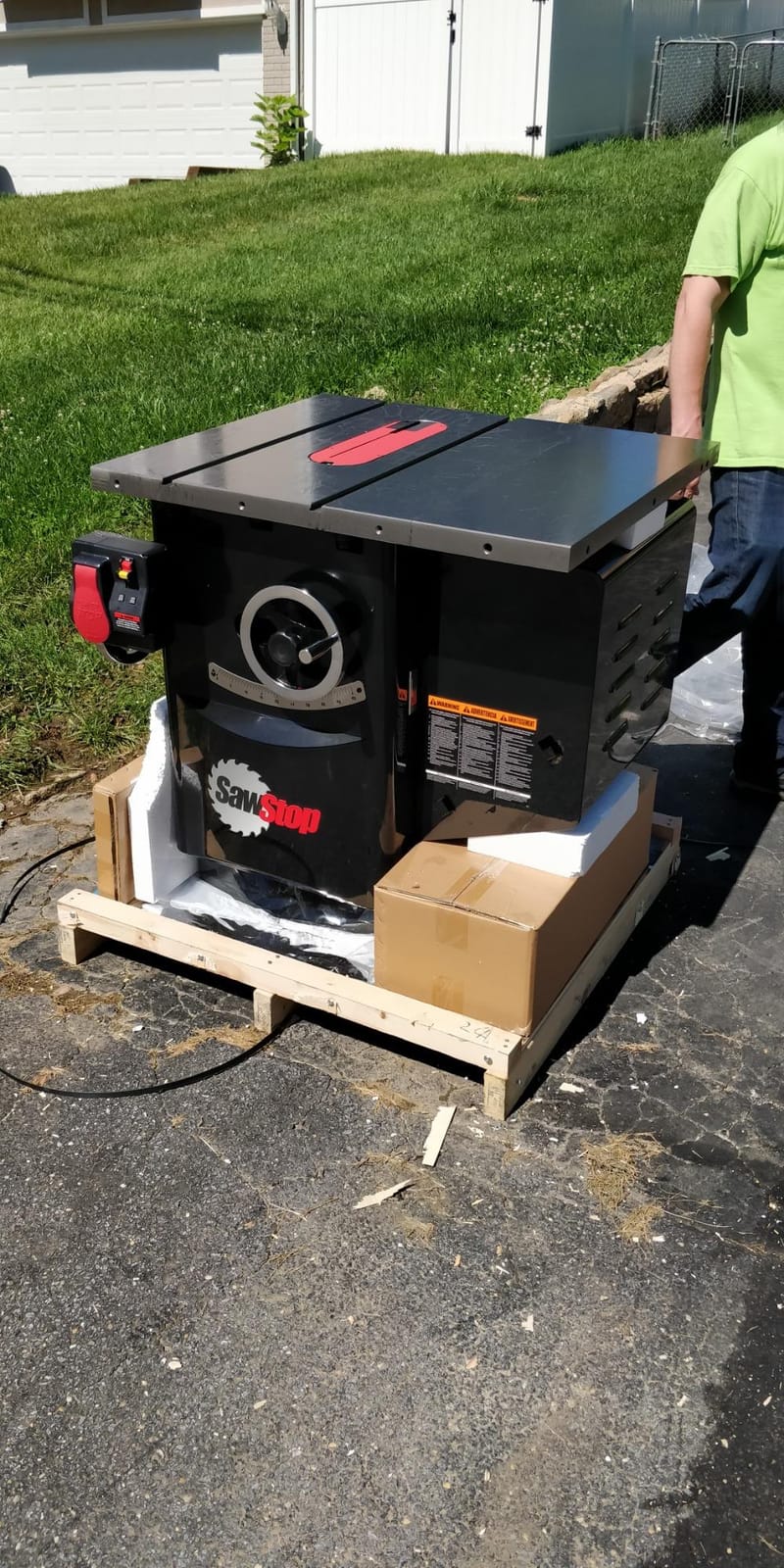 SAWSTOP 10-Inch Industrial Cabinet Saw, 5-HP, 36-Inch Industrial T-Glide Assembly (ICS51230-TGI236) customer photo 1