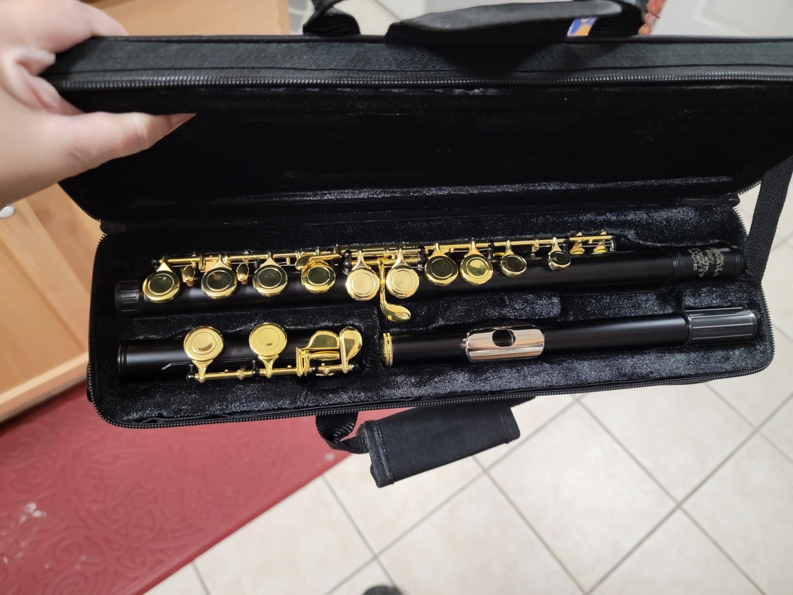 Glory Closed Hole C Flute With Case, Tuning Rod, Joint Grease and Cloth, Gloves, Nickel Silver customer photo 1
