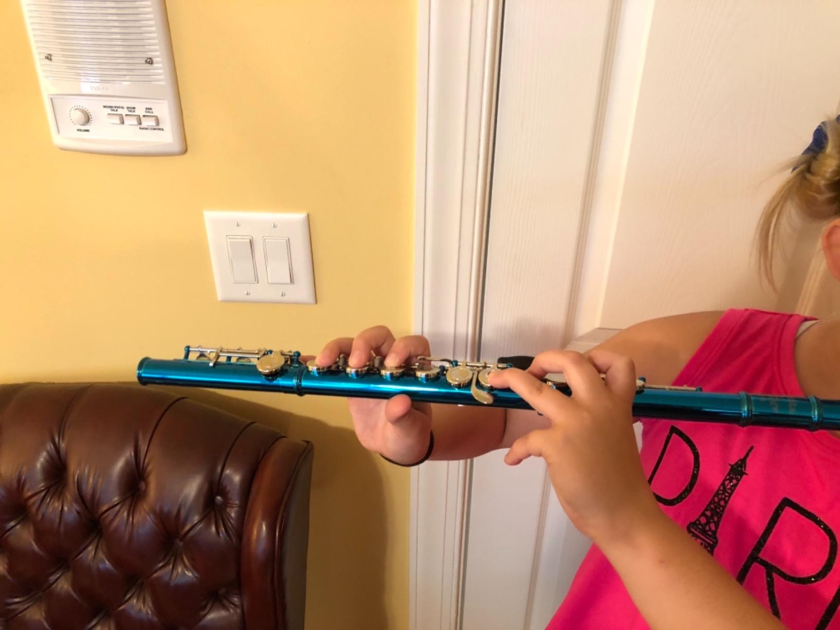 Glory Closed Hole C Flute With Case, Tuning Rod, Joint Grease and Cloth, Gloves, Nickel Silver customer photo 2