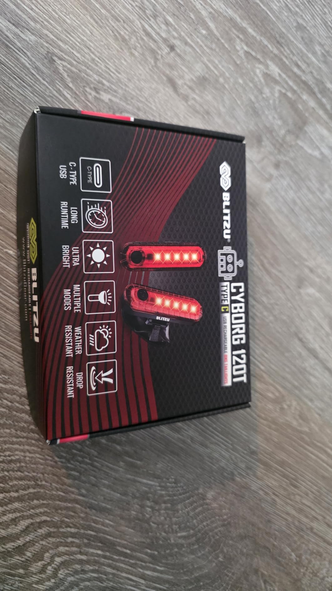 BLITZU Bike Tail Light, 2 Pack USB-C Rechargeable LED Bicycle Rear Lights customer photo 1