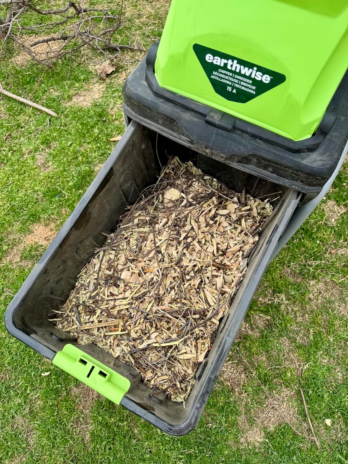 Earthwise GS70015 15-Amp Garden Corded Electric Chipper, Collection Bin customer photo 2