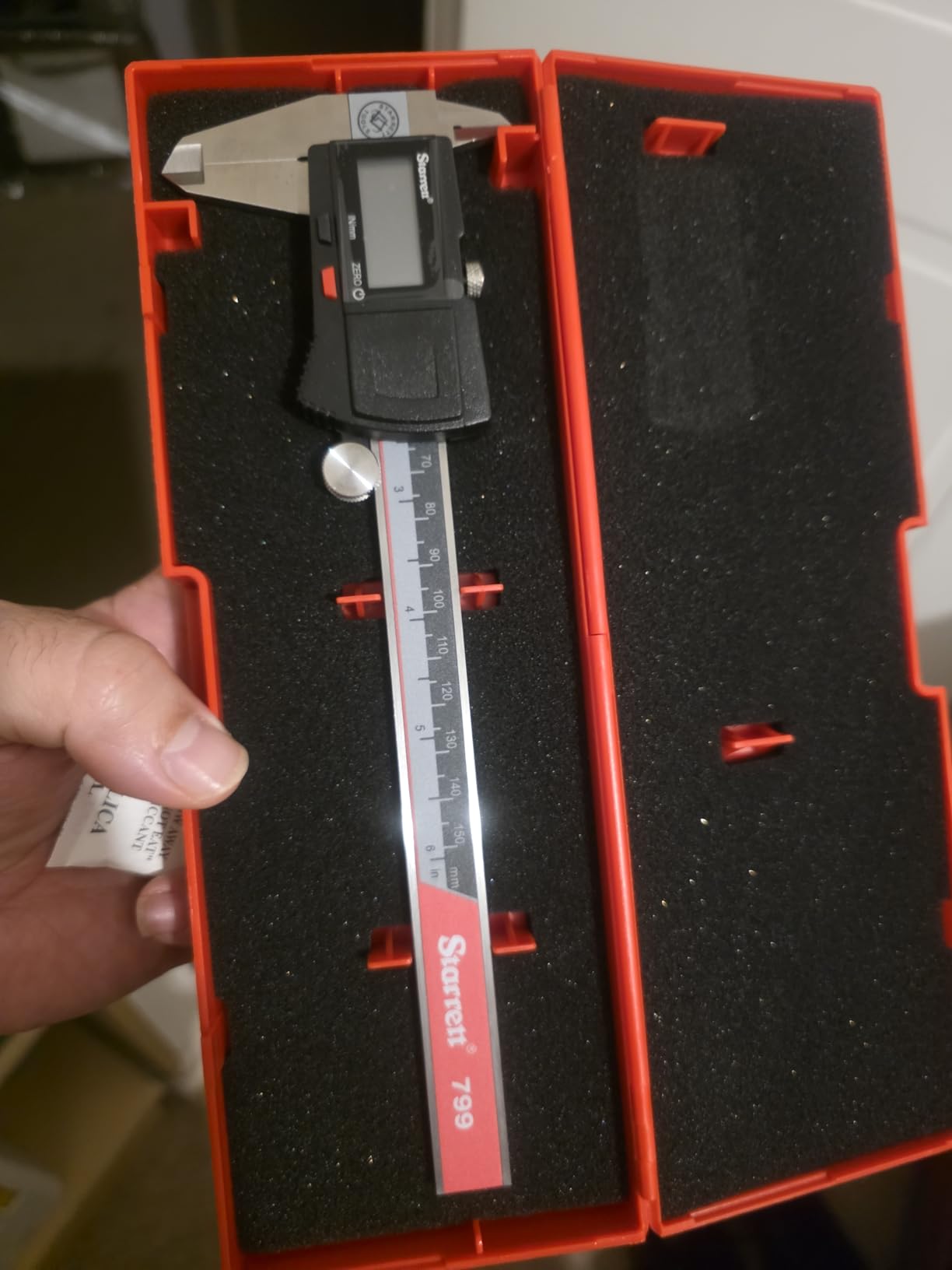 Starrett Stainless Steel Electronic Slide Caliper, 0-6