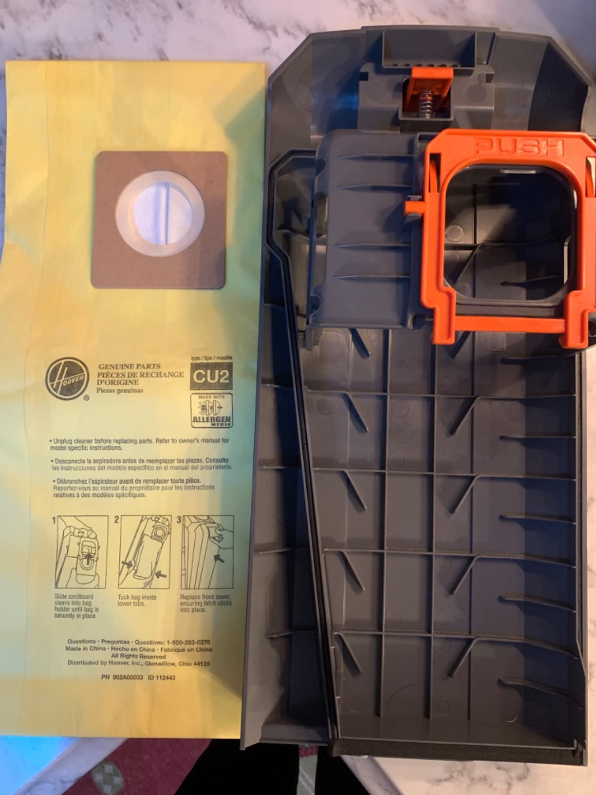 Hoover HushTone Commercial Vacuum Cleaner, 15 Inch, Bagged Upright Vac with Hexaguard HEPA Filter customer photo 2