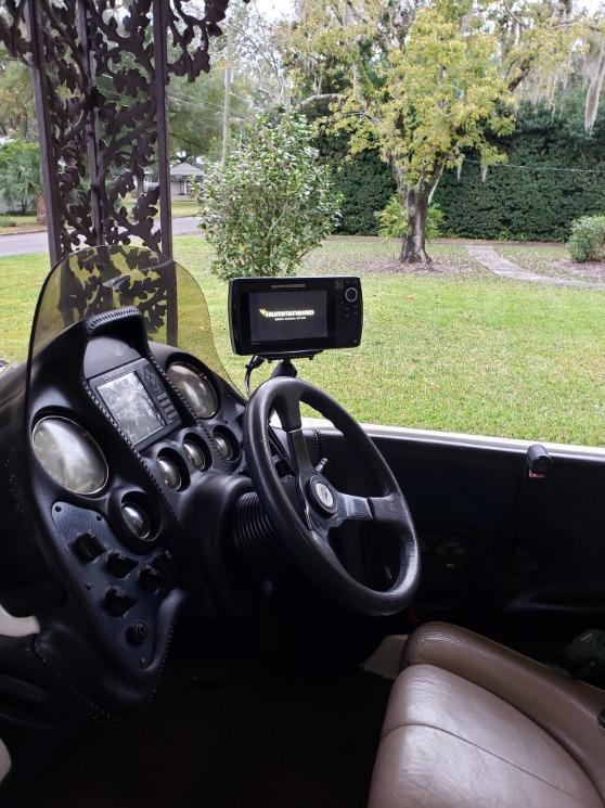 RAM MOUNTS Heavy-Duty Fish Finder Mount for Humminbird Helix 7 | Medium arm drill-down mount with rectangular plate for marine electronics and sonar displays customer photo 1