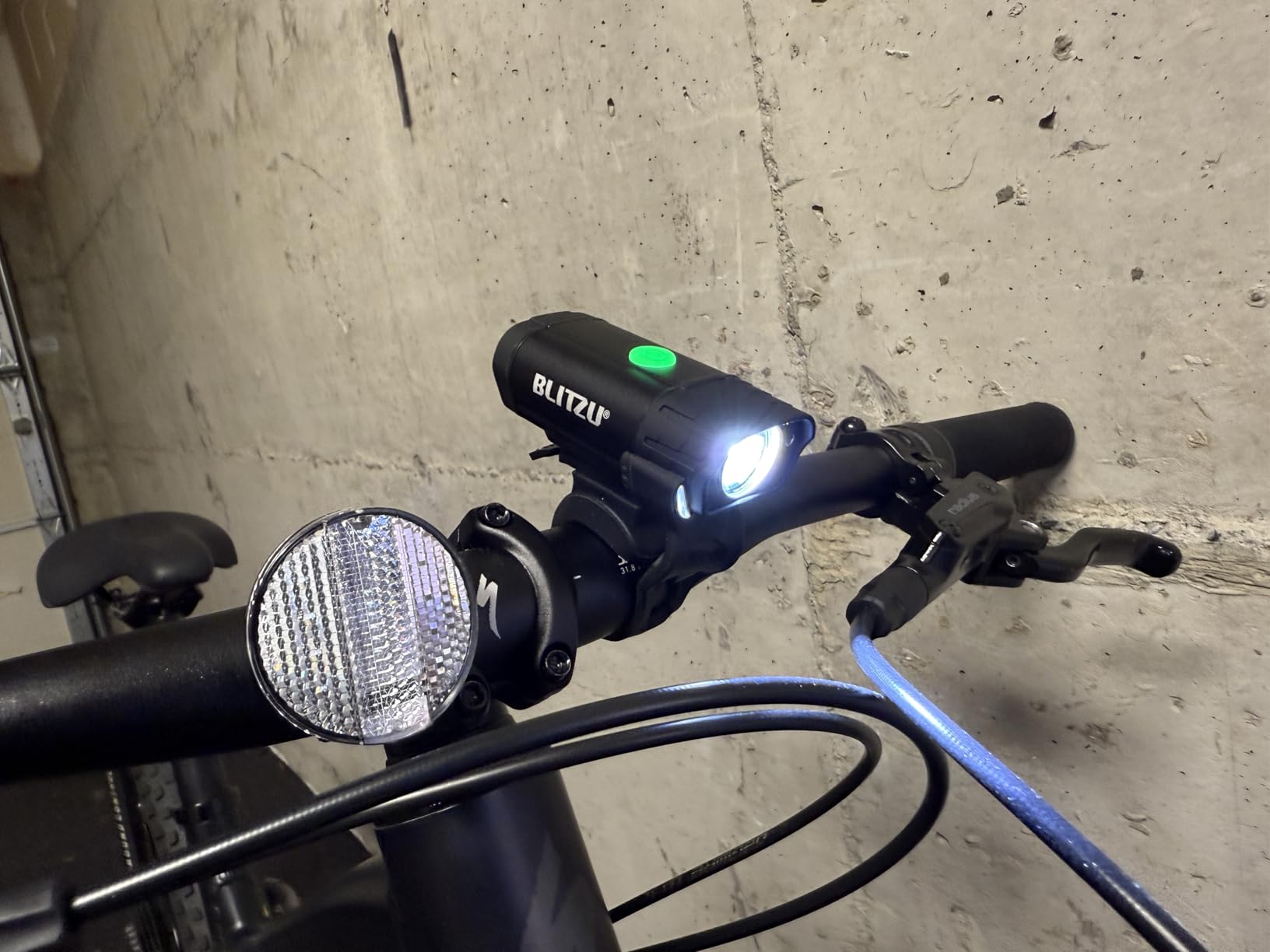 USB Rechargeable Bike Lights Set with Bell, LED Bicycle Front Rear Light | BLITZU Gator 320, Super Bright Visibility, 5+4 Modes, Waterproof, Long Runtime for Night Cycling Safety, Fast Charging customer photo 1