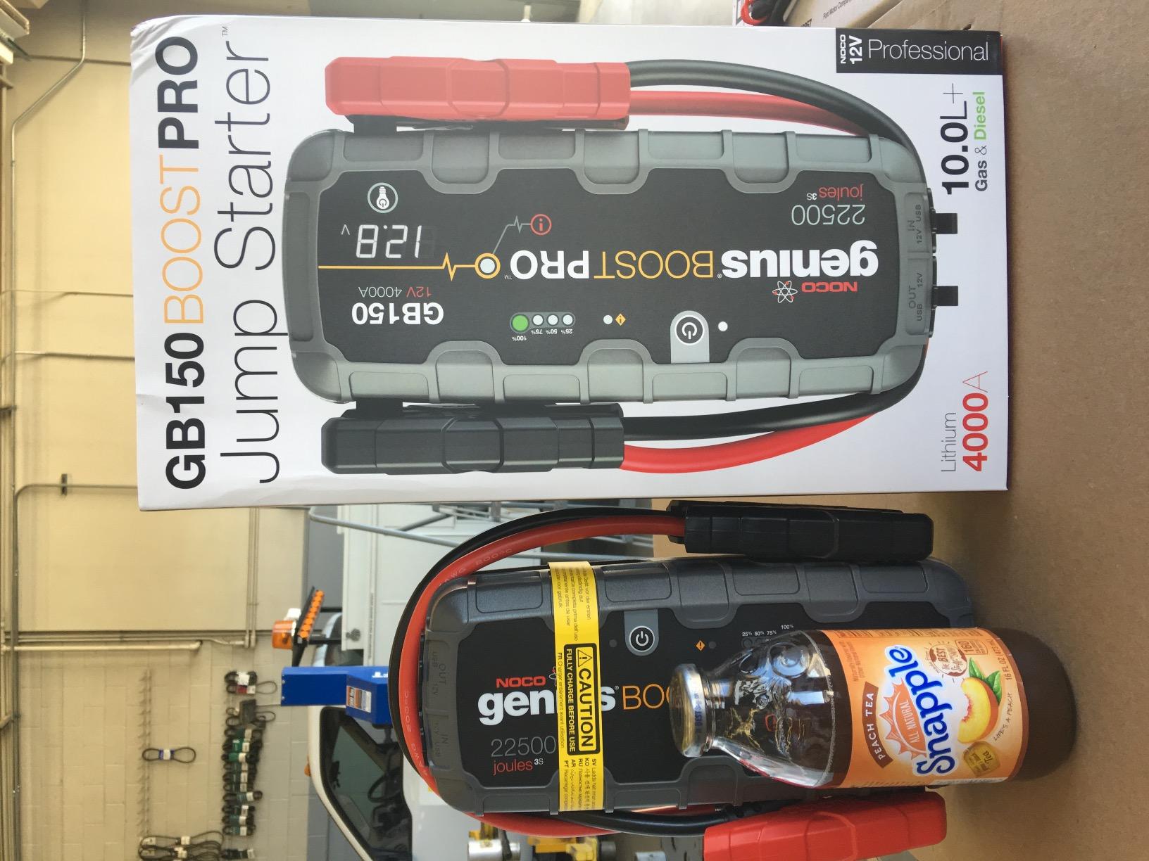 NOCO Boost GB150: 3000A UltraSafe Jump Starter - 12V Lithium Battery Booster Pack, Portable Jump Box, Power Bank & Jumper Cables - for 9.0L Gas and 7.0L Diesel Engines customer photo 1