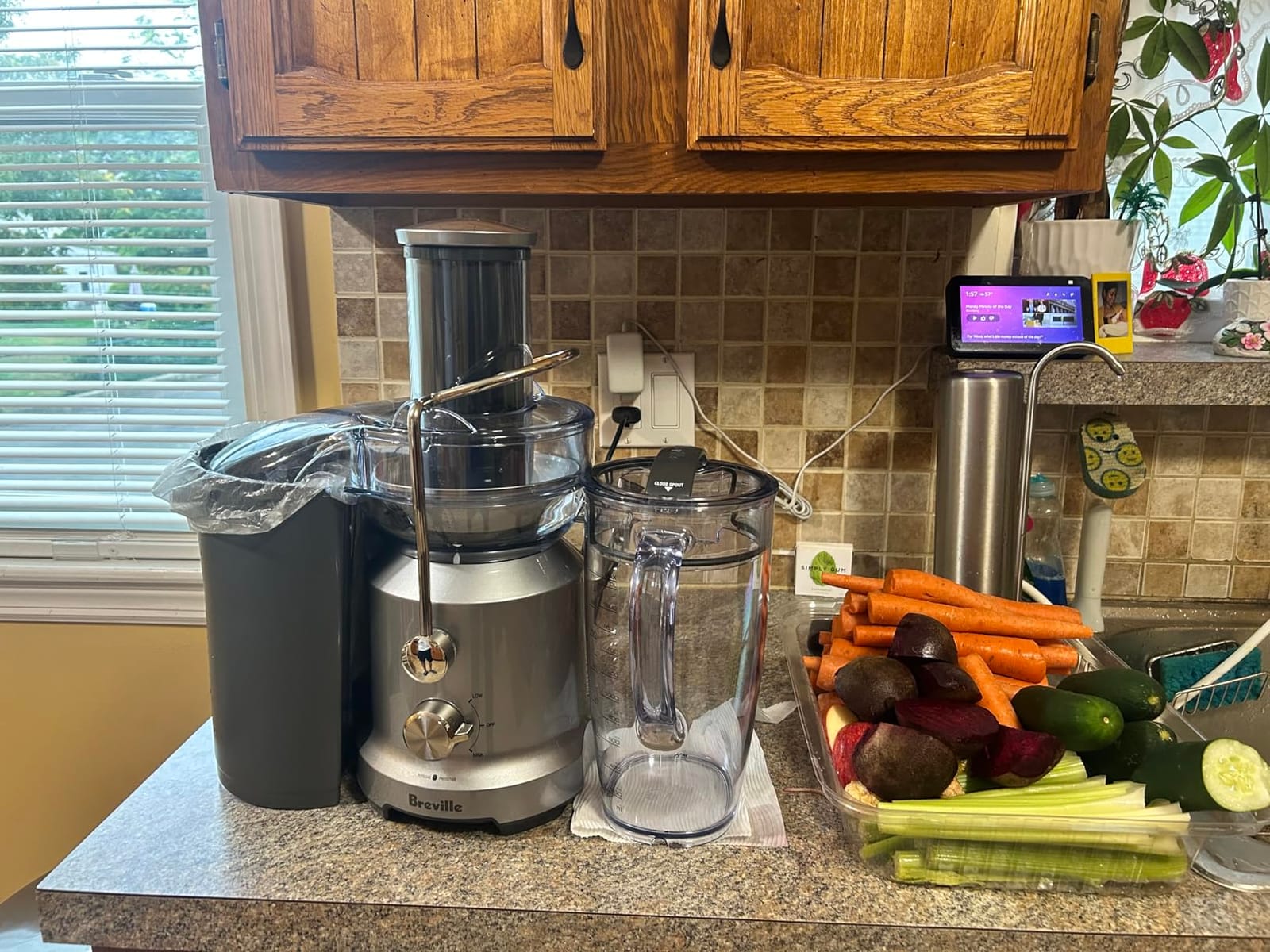 Breville BJE430SIL Juice Fountain Cold, Silver | Create nutrient-rich drinks with centrifugal juicer's Cold Spin Technology that preserves vitamins and minerals | 70 fl oz customer photo 2