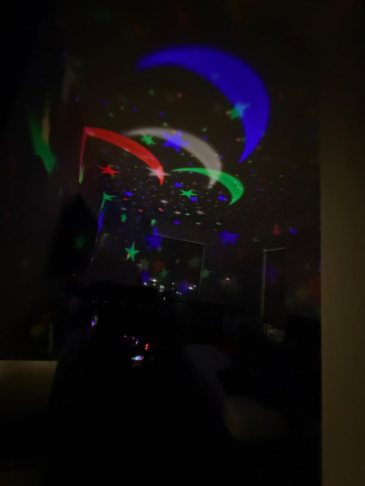 MOKOQI Star Projector Night Lights for Kids | Girls Night Light Projector | Stars for Ceiling | Toys Gifts for 3-8 Year Old Girls Star Lights Projector | Rotating Stars Projector for Kids Bedroom customer photo 1