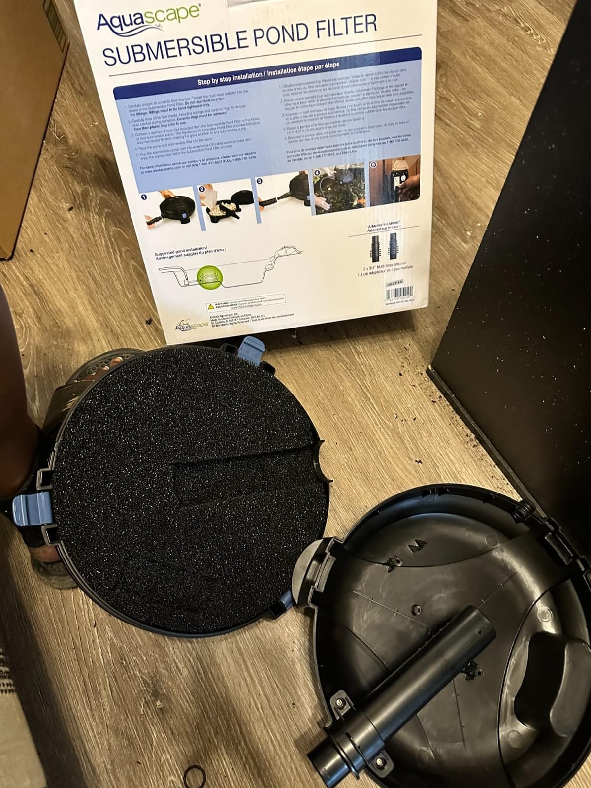 Aquascape 95110 Submersible Pond Water Filter | Mechanical and Biological Filtration customer photo 2