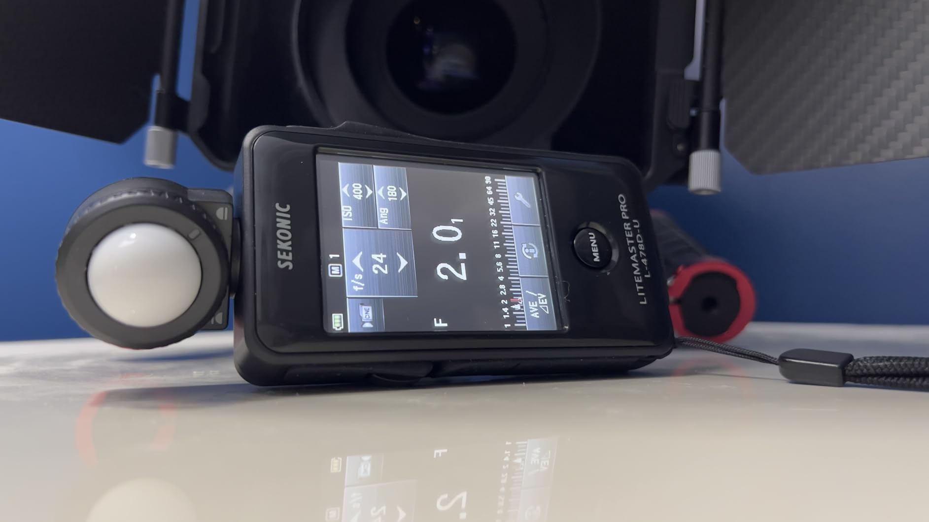 Sekonic LiteMaster Pro L-478D-U Light Meter, Touchscreen Incident & Reflected Meter with Flash Analyzing, Cine Frame Rate & Shutter Angle Control, Illuminance & Luminance Measurement customer photo 2