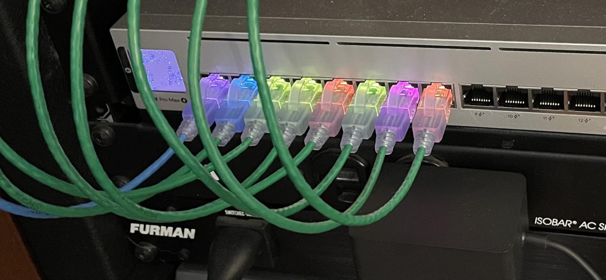 Monoprice Cat6A Ethernet Patch Cable - Snagless RJ45, 550Mhz, 10G, UTP, Pure Bare Copper Wire, 30AWG, 10-Pack, 7 Feet, Blue - SlimRun Series customer photo 2