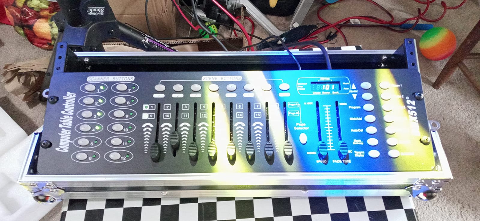 DMX Controller for DJ Lights DMX512 Light Controllers 192 Channel DMX Board with Cables 2m/6.6 ft DMX-512 Lighting Console for Control Stage Light customer photo 2