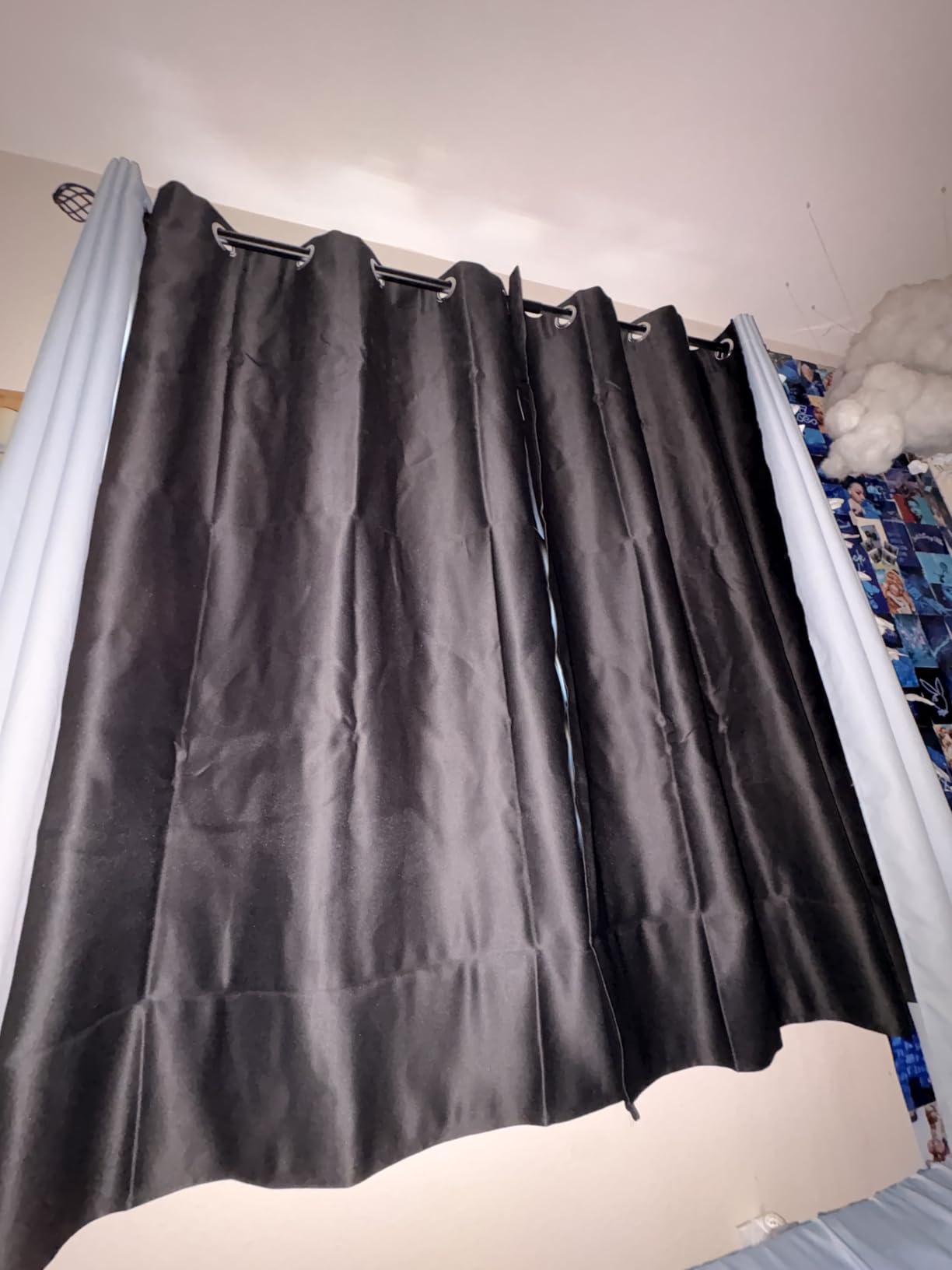 NICETOWN Black Blackout Curtains for Living Room 42 x 84 inches 2 Panels customer photo 1