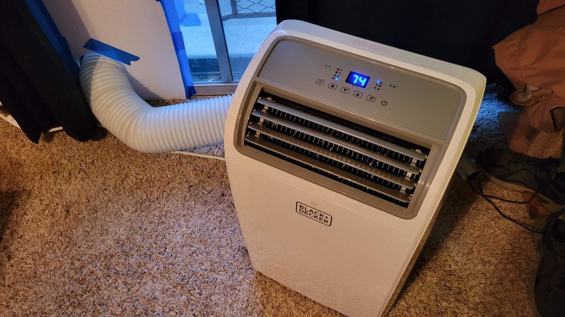BLACK+DECKER Smart Portable Air Conditioner, 12,000 BTU, BPACT12WT, White | 8,000 BTU SACC for Rooms up to 550 Sq. Ft., Smart 3-in-1 Portable AC, Fan and Dehumidifier customer photo 2