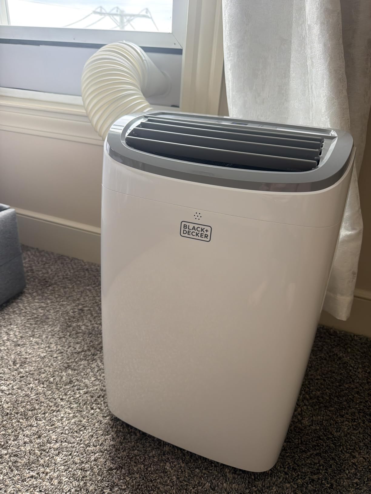 BLACK+DECKER Portable Air Conditioner, 9,000 BTU, BPACT08WT, White | 5,300 BTU SACC for Rooms up to 400 Sq. Ft., 3-in-1 Portable AC, Fan and Dehum with Follow Me Remote Control customer photo 2