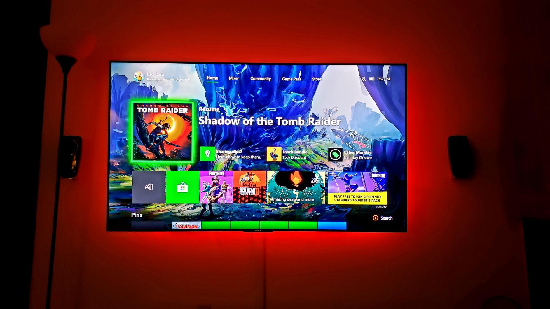 BASON LIGHTING TV Backlight, Music Sync Bluetooth LED TV Lights for 55-65