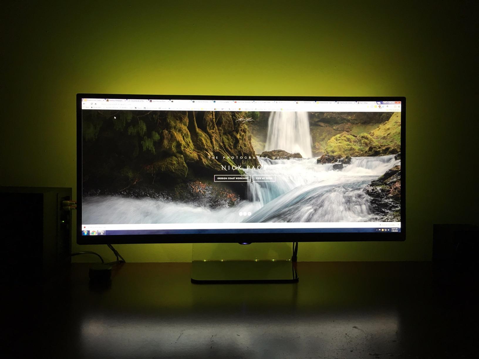 BASON LIGHTING TV Backlight, Music Sync Bluetooth LED TV Lights for 55-65