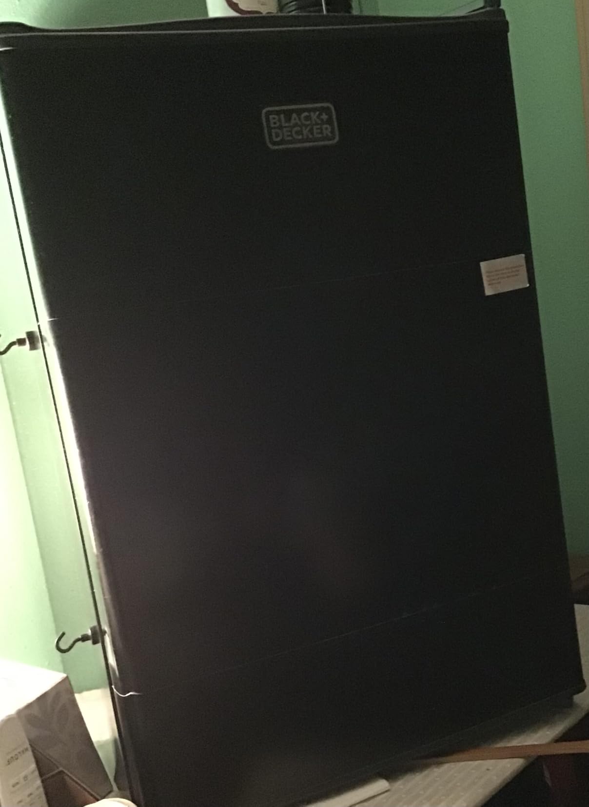 BLACK+DECKER 2.5 Cu. Ft. Compact Refrigerator, BCRK25V, Stainless Look | Energy Star Certified, Single Door Mini Fridge with Chiller Compartment, Personal Fridge for Home or Dorm, R600a Refrigerant customer photo 1