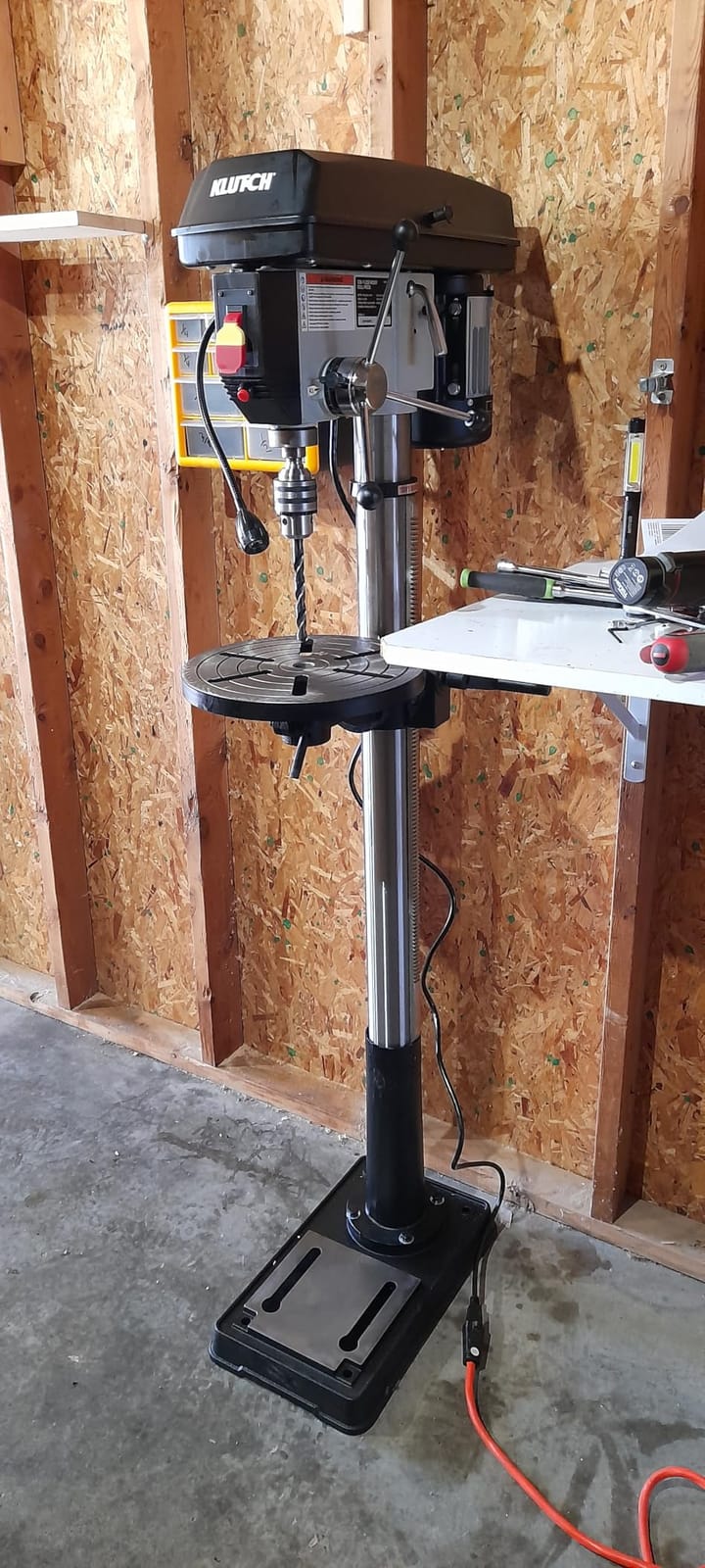 Klutch Floor Drill Press - 16-Speed, 13in. 3/4 HP, 120V customer photo 1