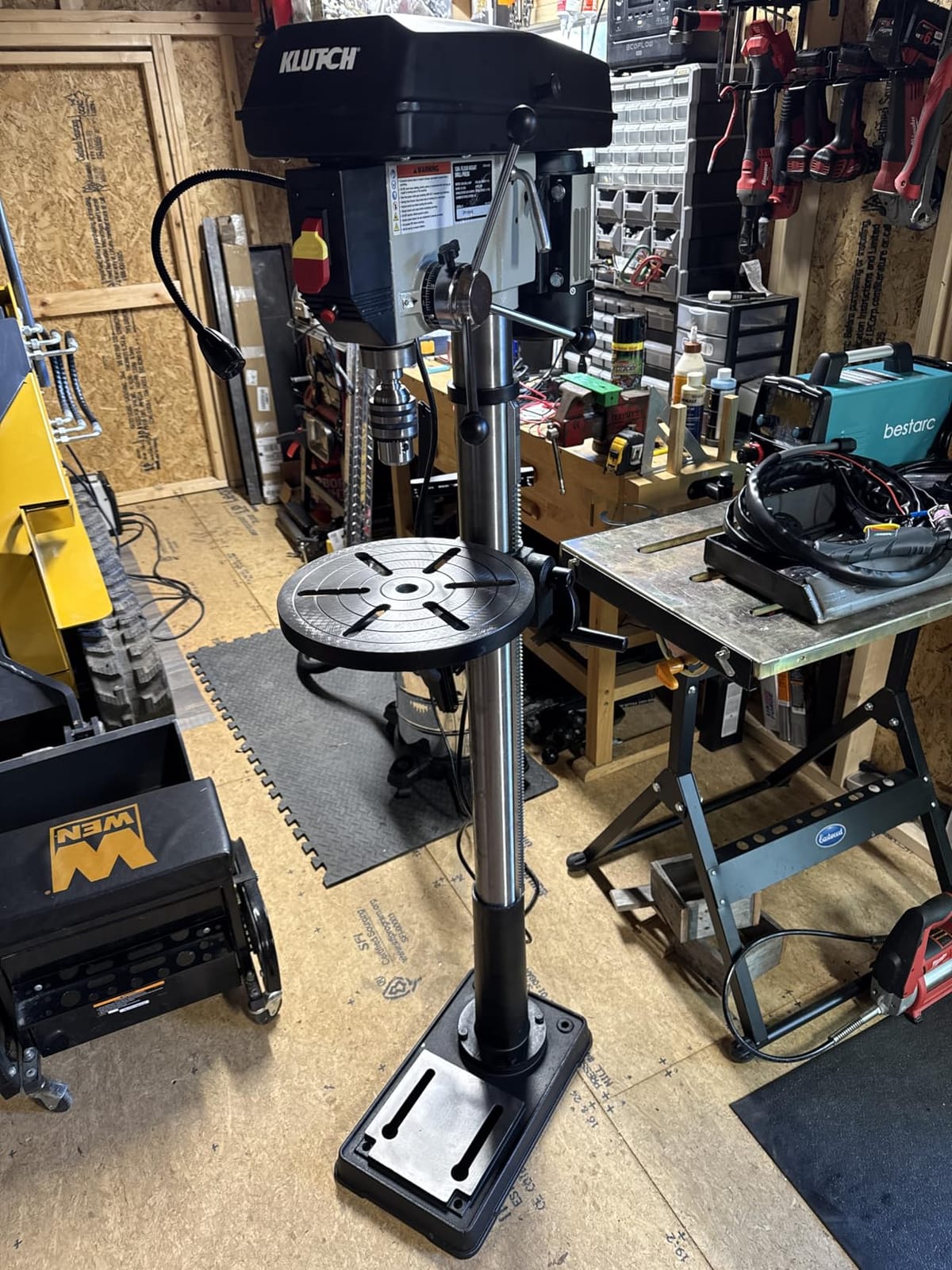 Klutch Floor Drill Press - 16-Speed, 13in. 3/4 HP, 120V customer photo 2