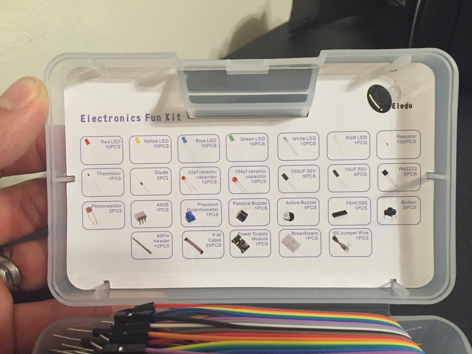 ELEGOO Electronic Fun Kit Bundle with Breadboard, 235 Items for Arduino customer photo 1