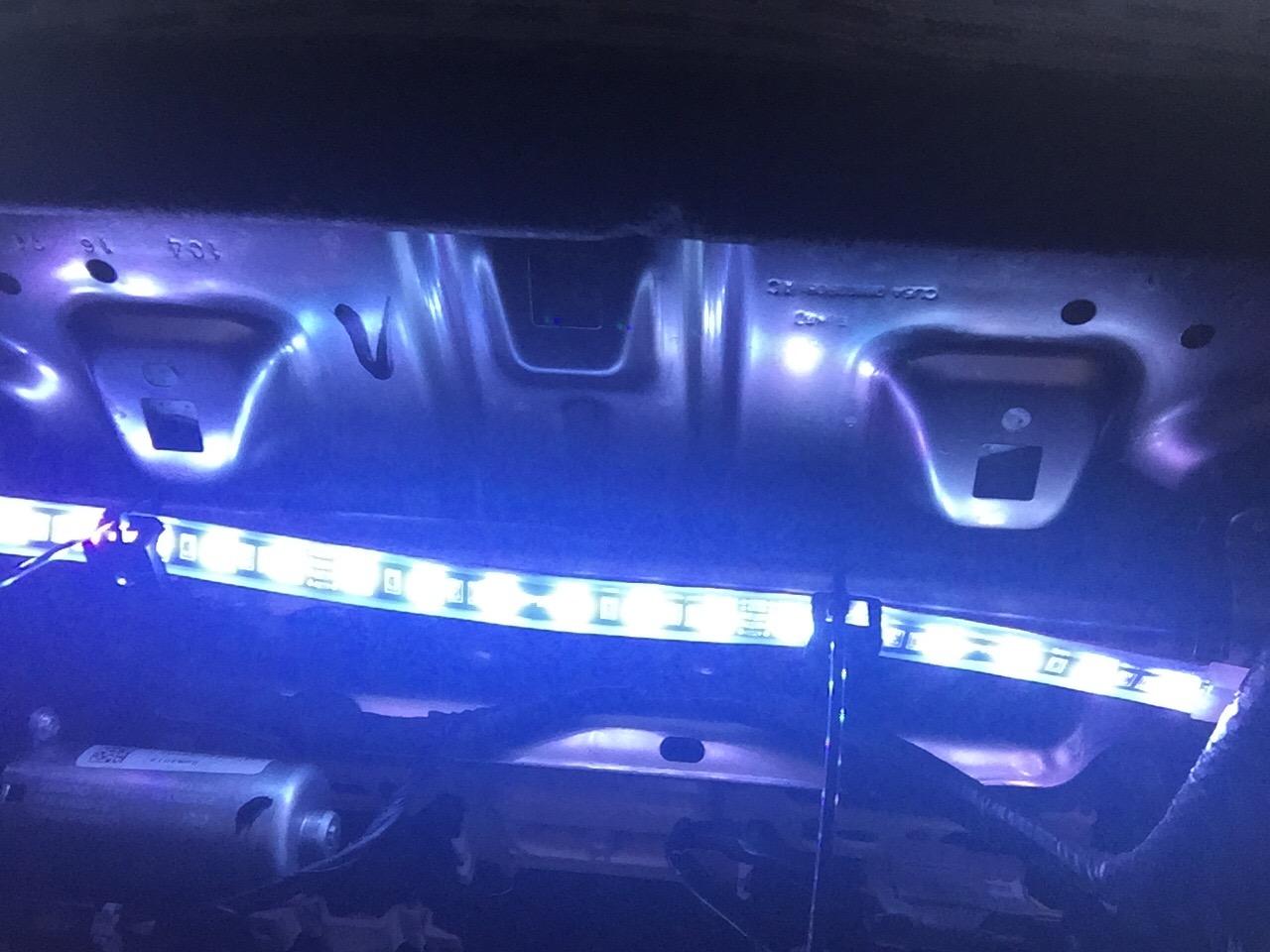 OPT7 Aura RGB Interior SUV & Van Lights with Remote Control, 6PC LED Kit | Extended Footwell Lighting, Full SUV Coverage, 3-Row Car Decor, Interior Ambient Glow, Sound Sync, 12V LED Strips customer photo 1
