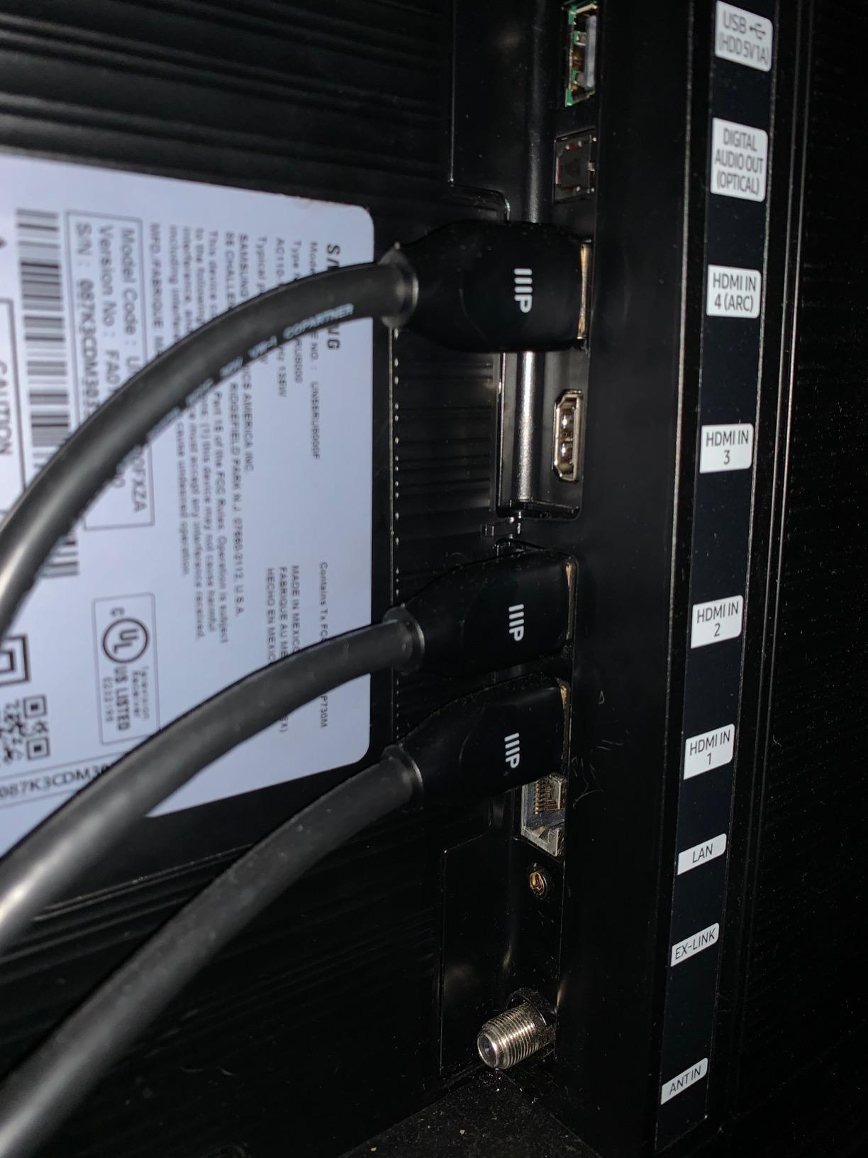 Monoprice Certified Premium HDMI Cable - 4K@60Hz, HDR, 18Gbps, YUV 4:4:4, Dual Video Stream, Compatible with DVD Player, 28AWG, 6 Feet, Black customer photo 2