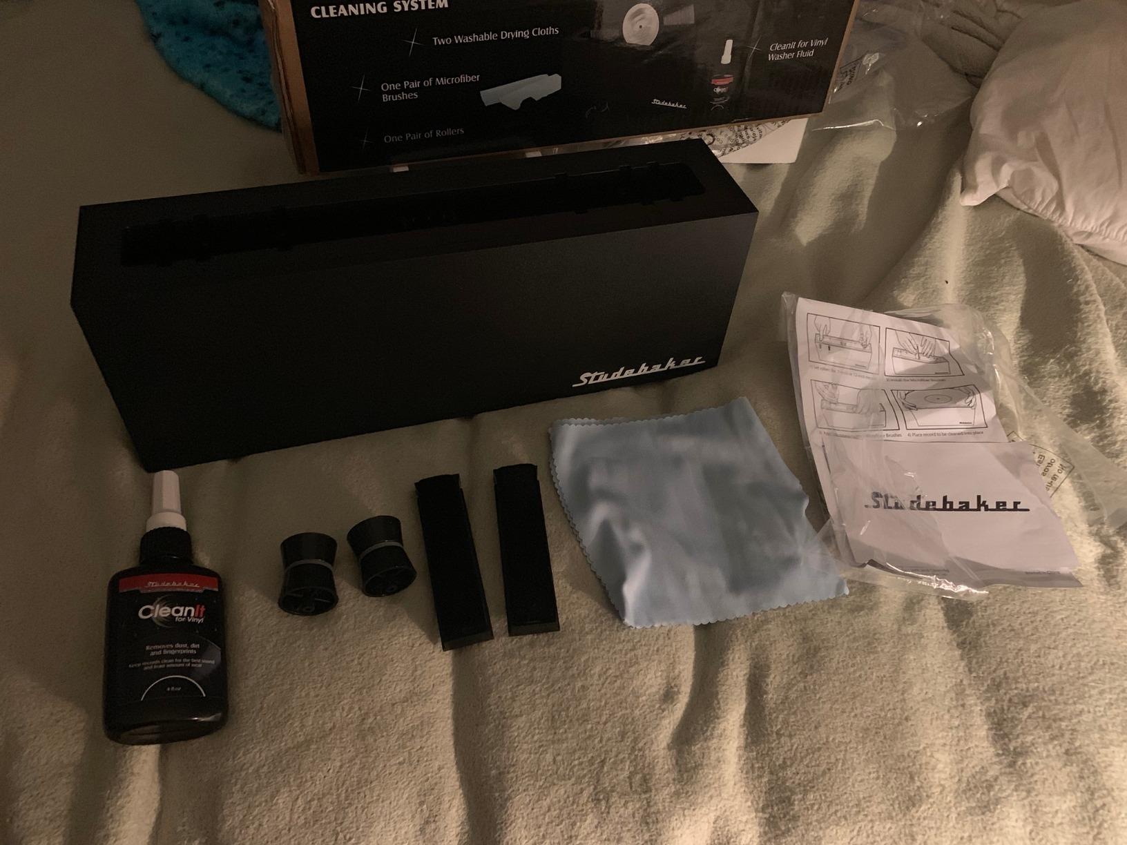 Studebaker Vinyl Record Cleaning System with Cleaning Solution and Soft Pads Included customer photo 1