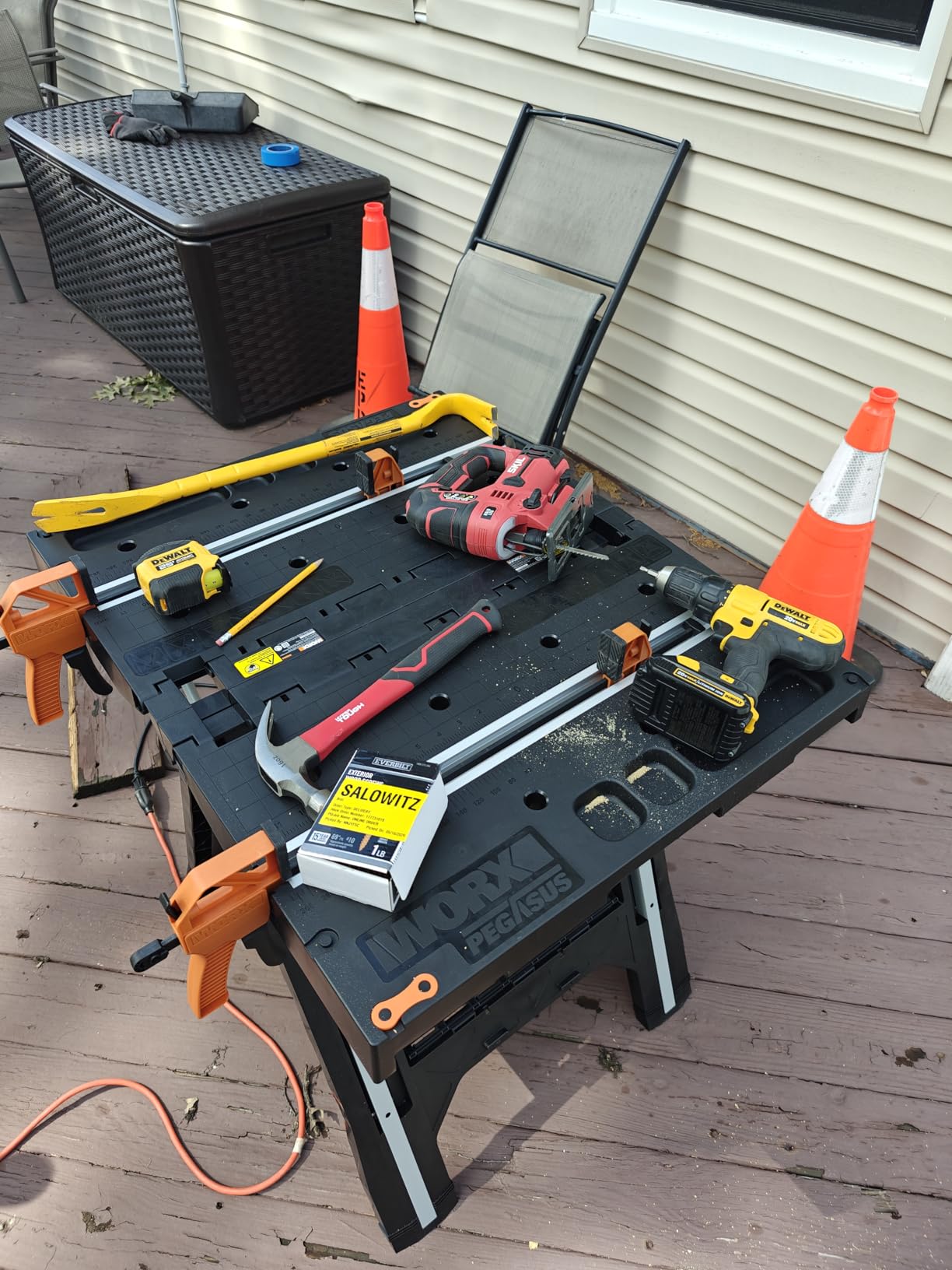 WORX Portable Folding Workbench, 2-in-1 Pegasus Table & Sawhorse, WX051 | 31