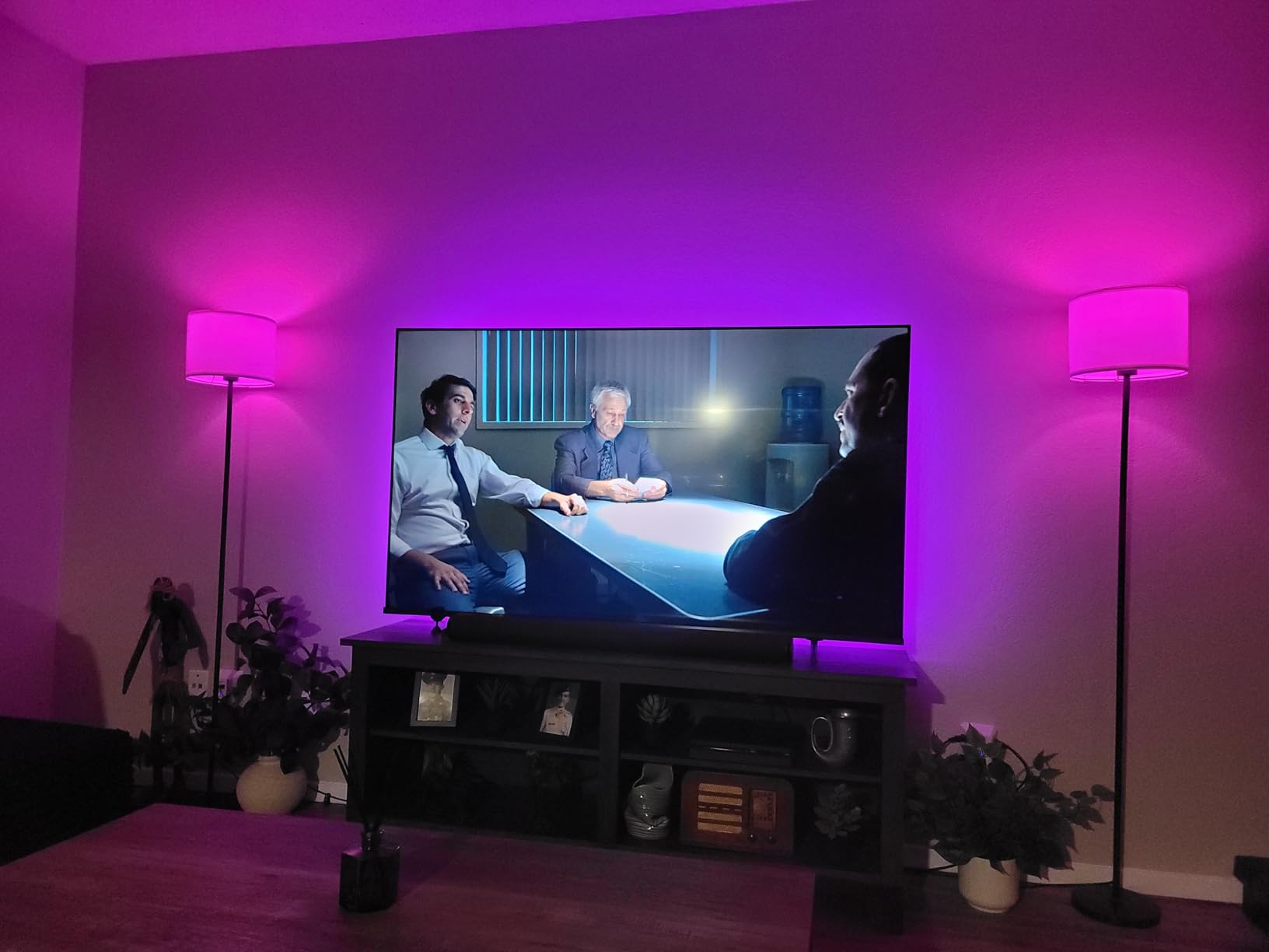 TV Backlight for 24 to 60 inches TV Monitor Back Lights Bias Lighting | TV Led Strip Lights for Sony LG Monitor HDTV Wall Mount Stand Work Space Gaming Room Decor LED Bias Ambient Mood Lighting customer photo 1