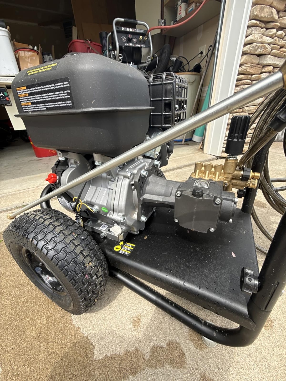 Simpson PowerShot 4400 PSI Gas Pressure Washer, 4.0 GPM, CRX 420cc Engine | Gas Power Washer For Professionals. AAA Triplex Pump, 50' Hose, 5 Nozzles, Welded Steel Frame. 49-State Compliant. PS60843 customer photo 1