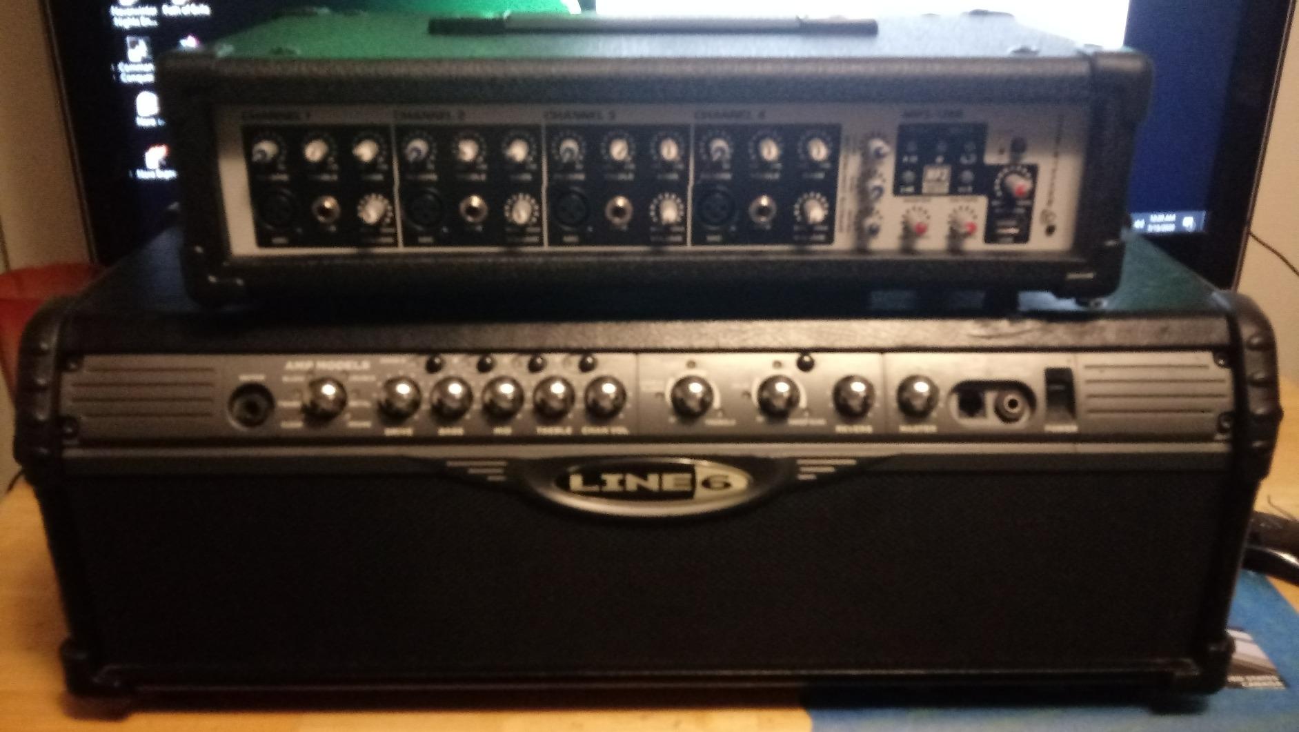 Rockville RPM45 Powered 4-Channel Mixer Amplifier, 1800W, USB, EQ | Phantom Power, Effects Processor, 4 XLR Inputs, 4 TRS Inputs, Echo & Delay, AUX Input, Fan Cooling System customer photo 2