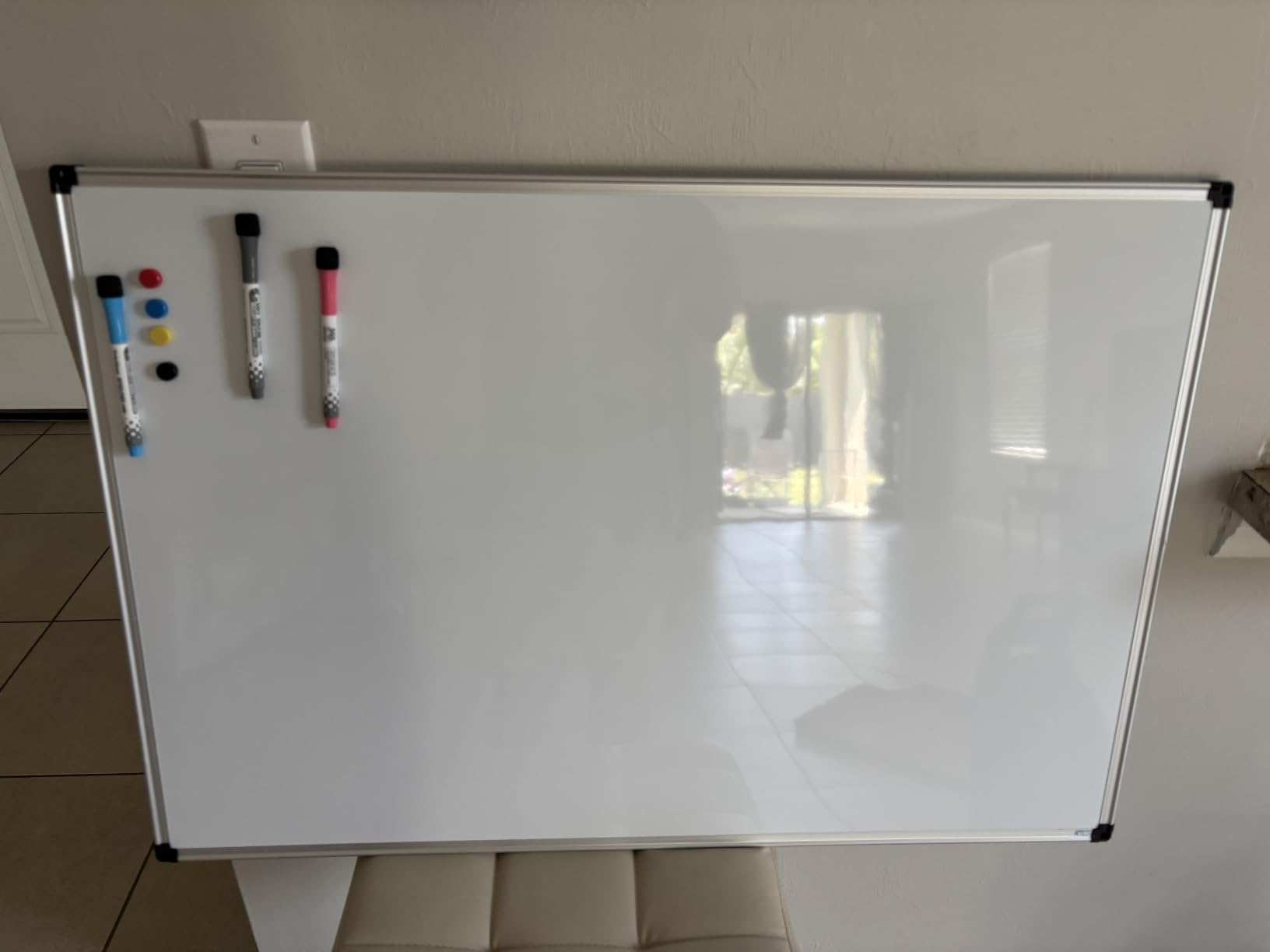 XBoard Magnetic Dry Erase Board/Whiteboard, 36 X 24 Inches Double Sided White Board, Silver Aluminium Frame customer photo 1