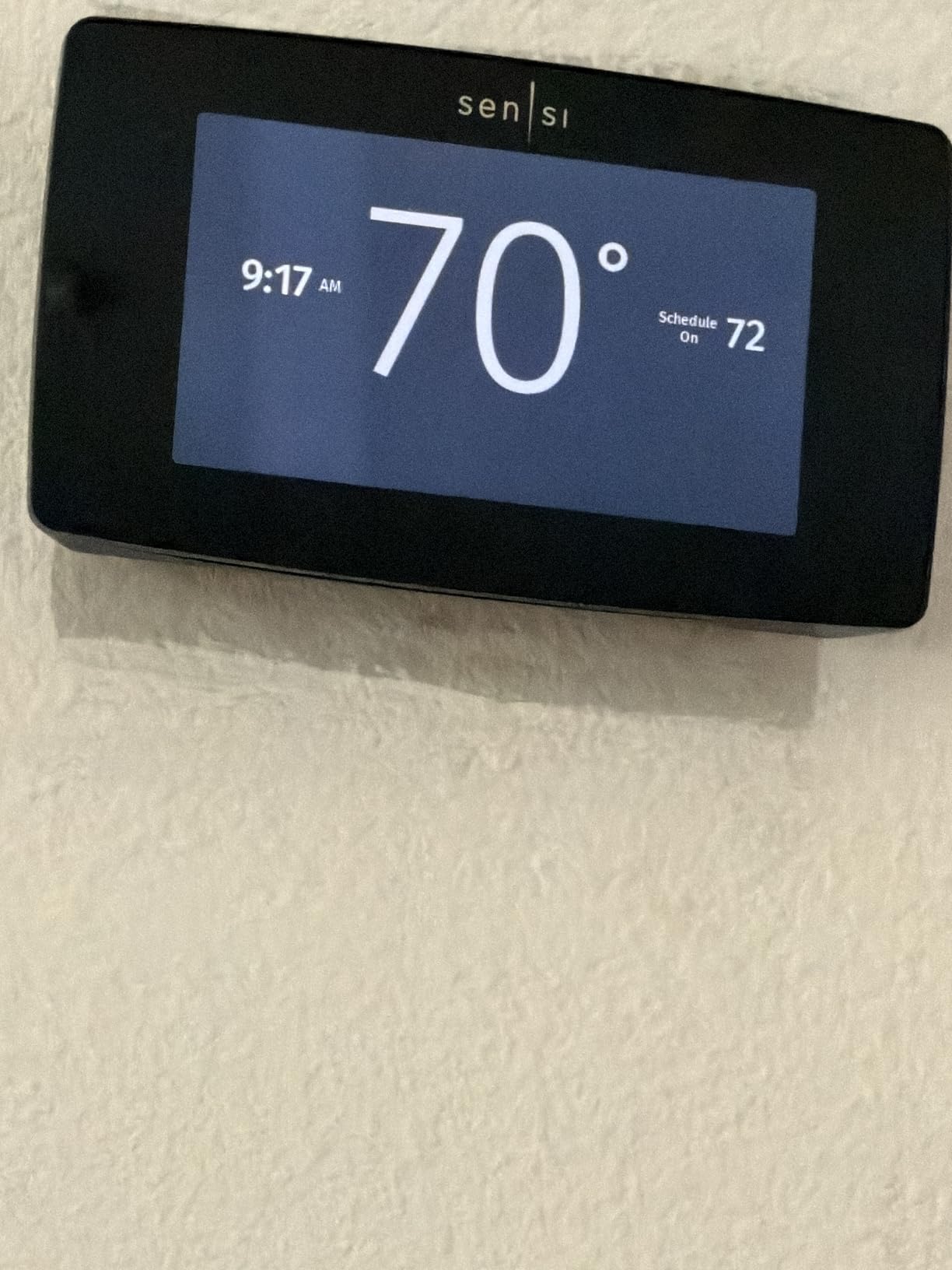 Sensi Touch Smart Thermostat by Emerson with Touchscreen Color Display, Programmable, Wi-Fi, Mobile App, Easy DIY, Data Privacy, Works with Alexa, Energy Star Certified, ST75 - Black, C-Wire Required customer photo 2