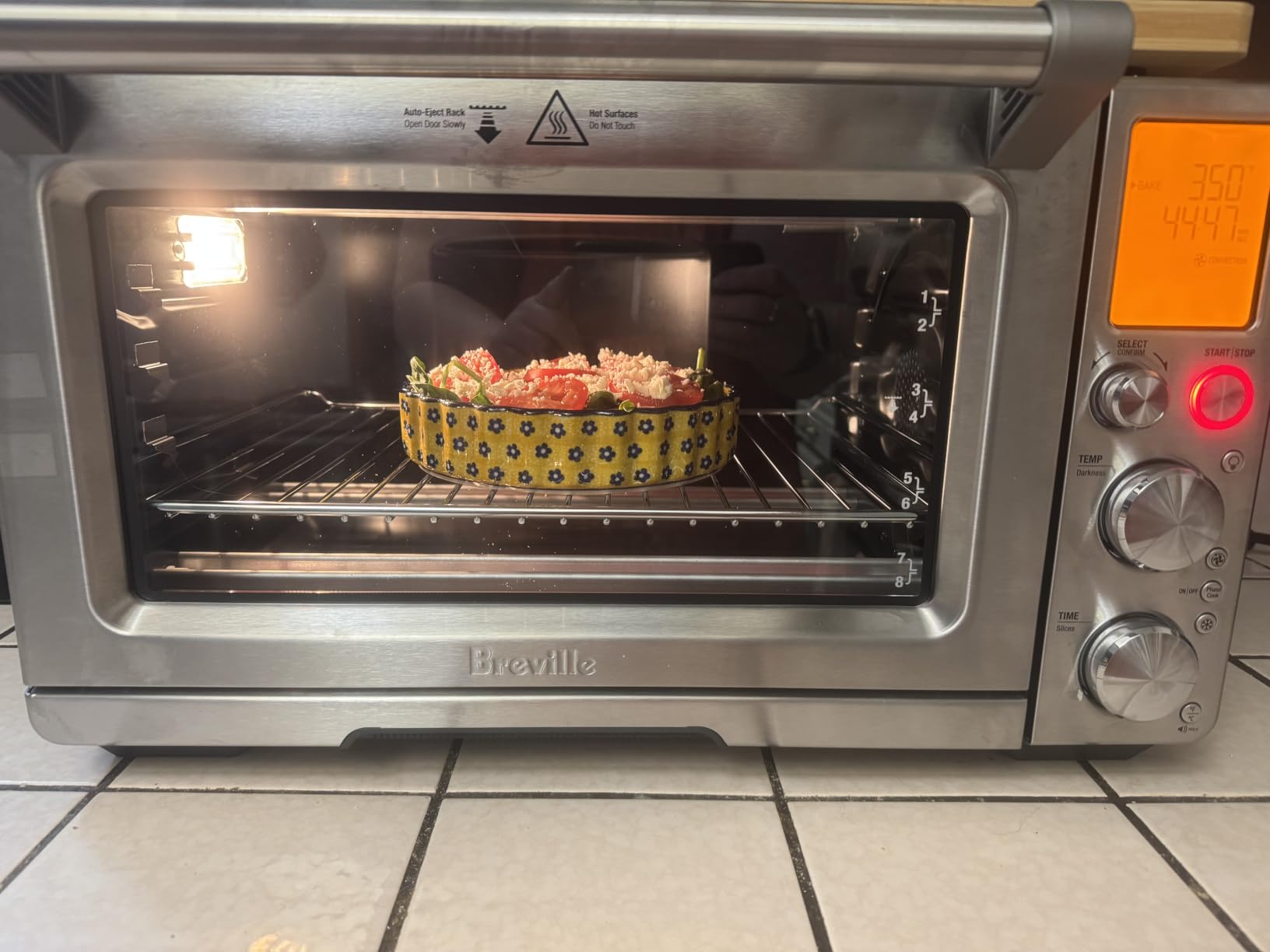 Breville BOV900BSS Smart Oven Air Fryer Pro, Brushed Stainless Steel | Roast, bake, dehydrate and more with countertop oven's 13 functions | Convection setting reduces cook time by up to 30% customer photo 1