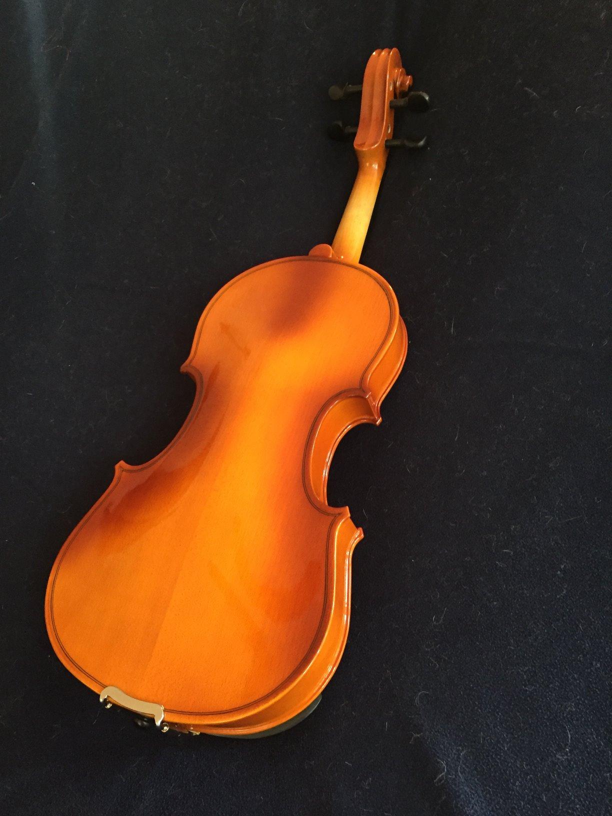 Mendini by Cecilio Violin 4/4 Full Size Set For Beginners - Hand Carved Acoustic Violins Set - Fiddle Solidwood Kit with Hard Case, Two Bows, Tuner, Rosin, Shoulder Rest, Extra Strings, Lesson Book customer photo 1