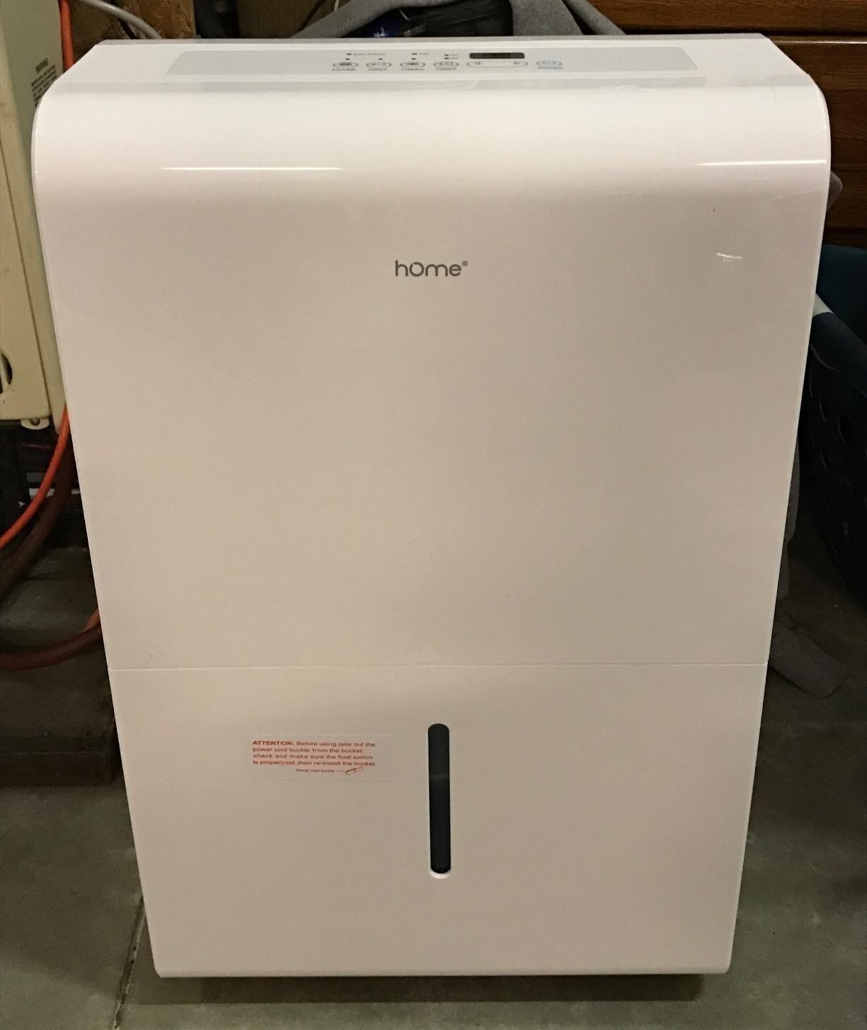 hOmeLabs Dehumidifier 4,500 Sq Ft 32 Pint (MAX 80 Pint at 95°F, 90% RH) | WIFI + Upgraded Advanced Humidity & Moisture Control, Quiet, Efficient, Auto Shut-off, Ideal for Home, Basement, Office customer photo 2
