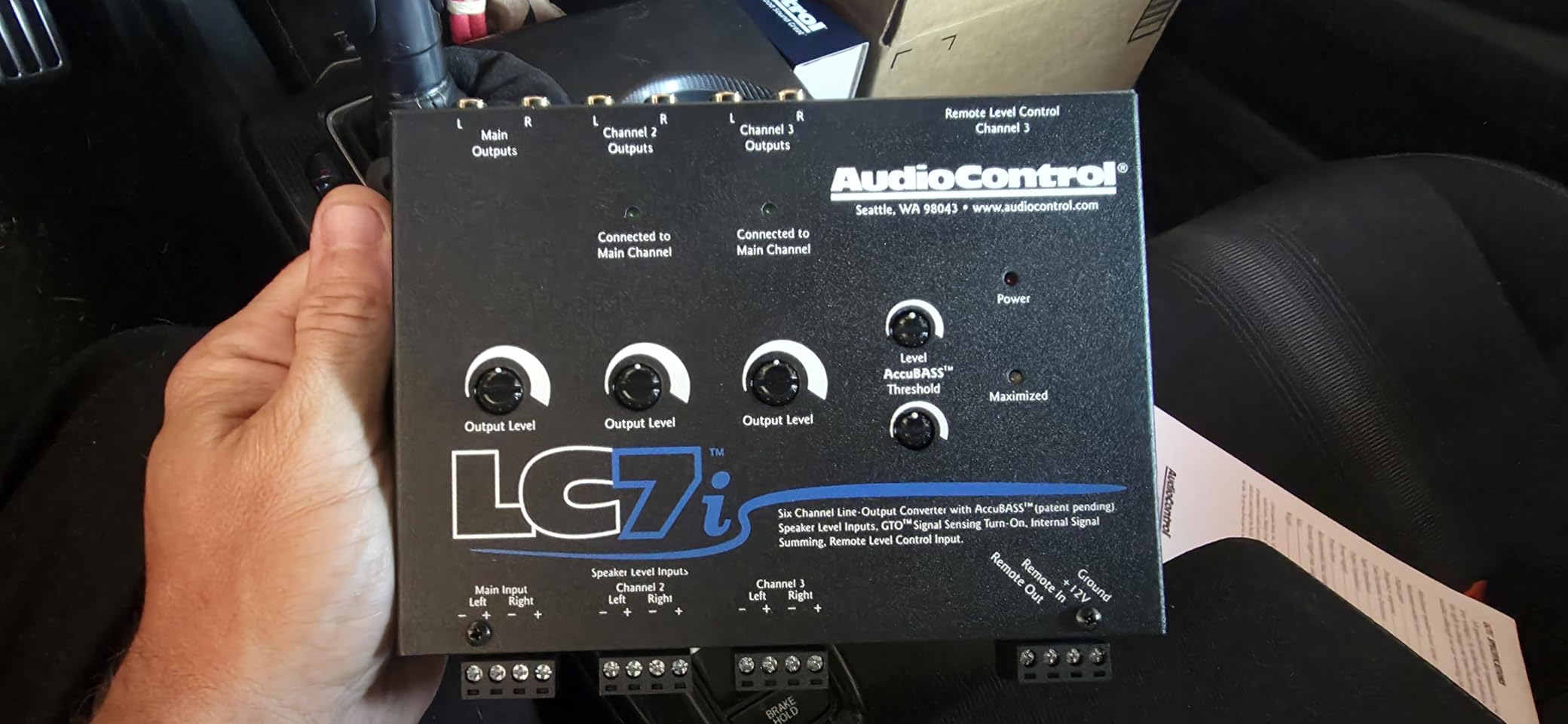 AudioControl LC7i 6-Channel Active Line Output Converter with AccuBASS for Adding Subwoofers, Amplifiers to Factory Car Audio Receiver Head Unit, Speaker Level to RCA Line Level Converter customer photo 2