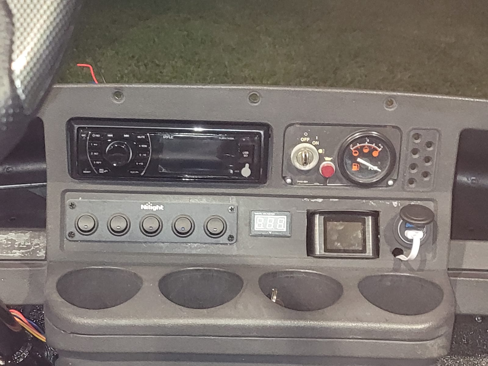 Pyle Marine Head Unit Receiver Speaker Kit - In-Dash LCD Digital Stereo Built-in Bluetooth & Microphone w/ AM FM Radio System 6.5'' Waterproof Speakers (4) MP3/SD Readers & Remote Control -PLMRKT48BK customer photo 1