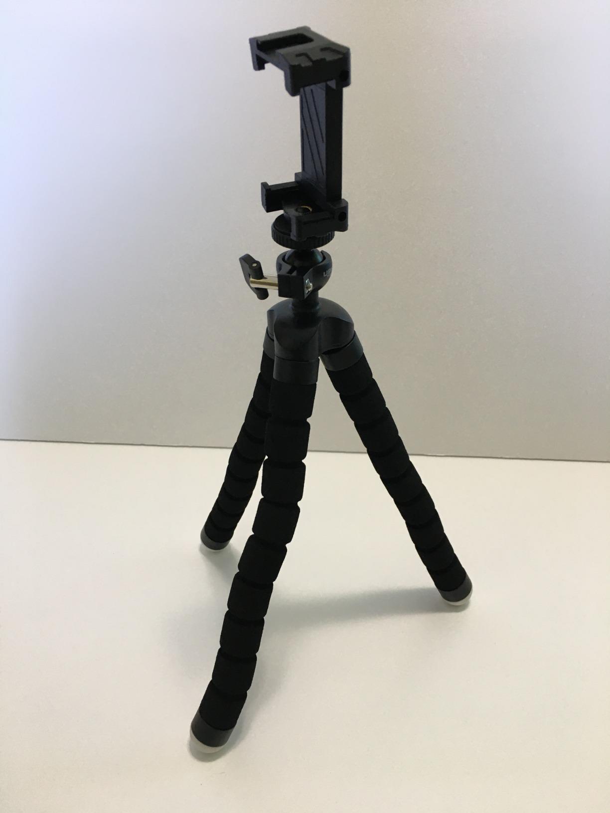 UBeesize Flexible Mini Phone Tripod, Portable and Adjustable Camera Stand Holder with Wireless Remote and Universal Clip, Compatible with Cellphones, Sports Cameras customer photo 1