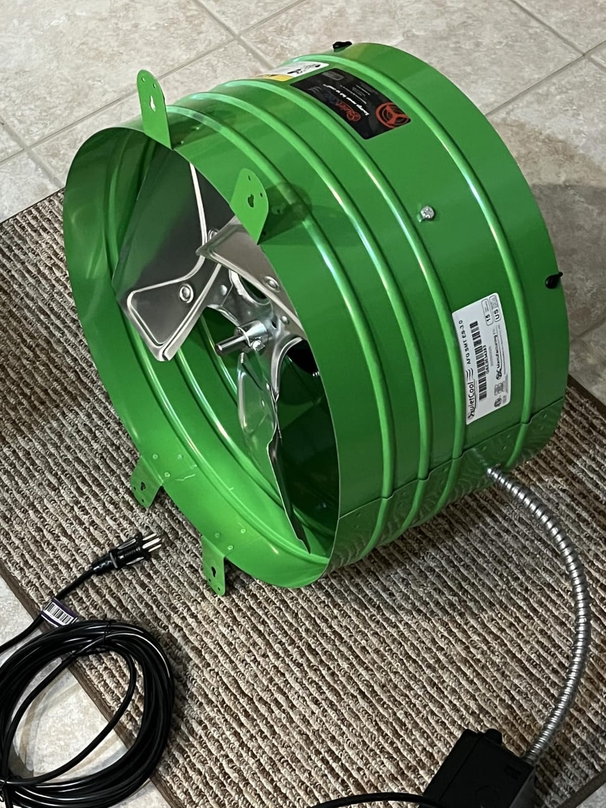 Quietcool AFG SMT ES-3.0 Smart Attic Fan for Gable Vents - Up to 2801 CFM - As low as 22 Watts - Smart App Control - Thermostat and Humidistat - 20ft Power Cord - Plug-and-play - Three Speed customer photo 1