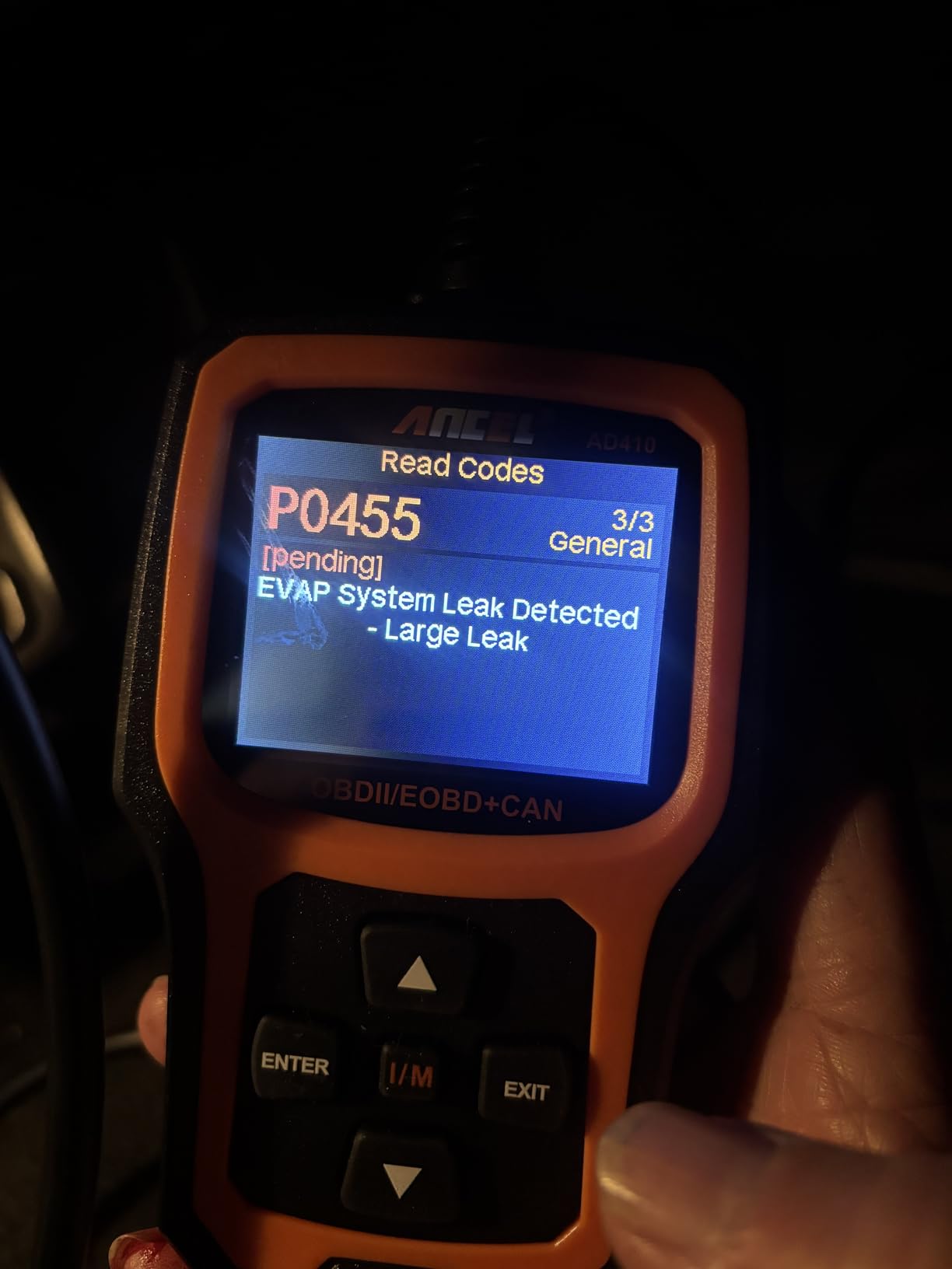 ANCEL AD410 Enhanced OBD2 Scanner, Vehicle Code Reader for Check Engine Light, Automotive OBD II Scanner Fault Diagnosis, OBDII Scan Tool for All OBDII Cars 1996+, Black/Yellow customer photo 1