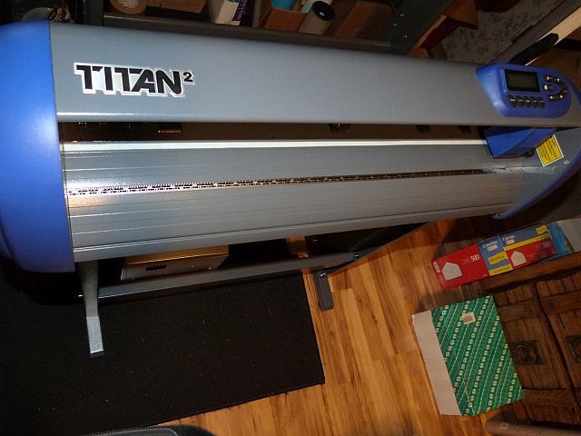 28-inch USCutter Titan 2 Vinyl Cutter/Plotter with Stand, Basket and Design and Cut Software customer photo 2