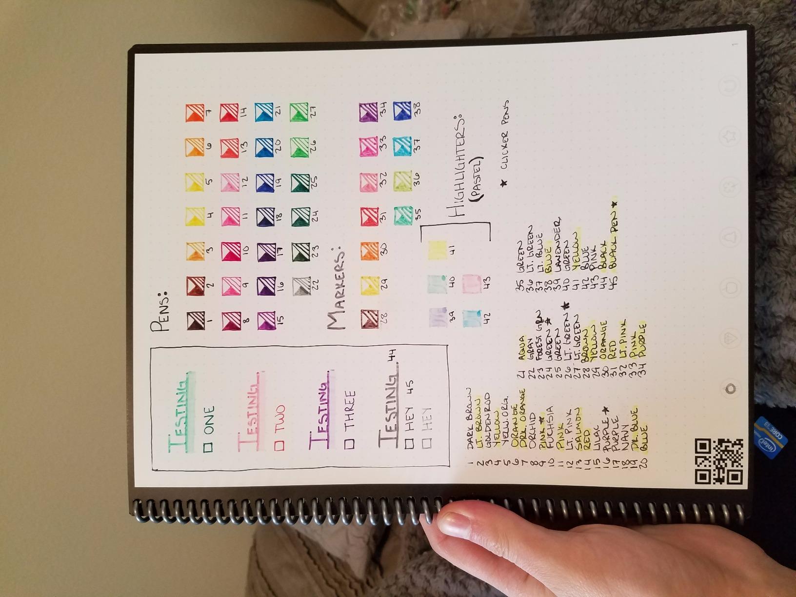 Rocketbook Core Reusable Spiral Notebook, Letter Size 8.5x11 customer photo 1