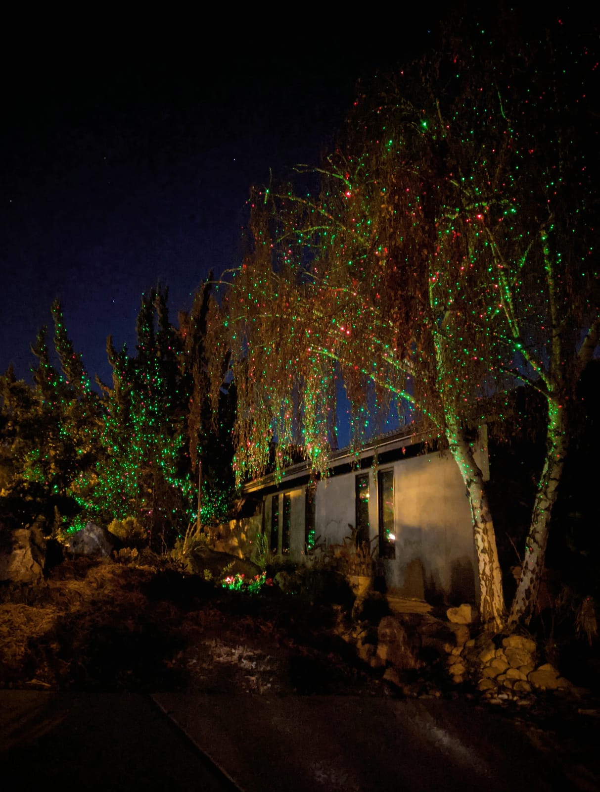 Poeland Christmas Laser Projector Lights Waterproof Outdoor Garden Decorative Lighting with Security Lock 3 Color Red Green Blue customer photo 2