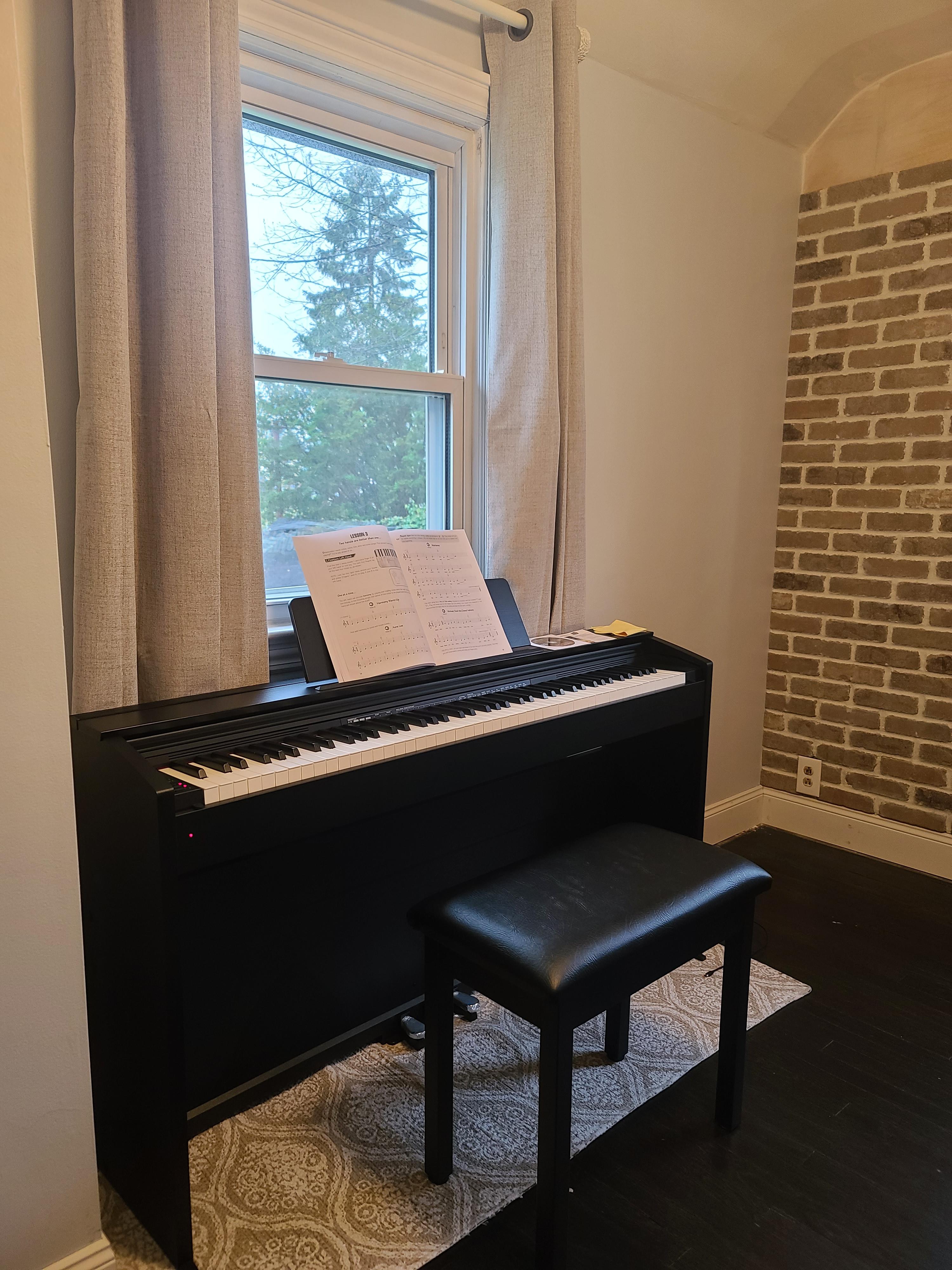 Casio PX-870 Privia Digital Piano - Black Bundle with Furniture Bench, Headphones, Instructional Book, Online Lessons, Instructional DVD, and Austin Bazaar Polishing Cloth customer photo 1