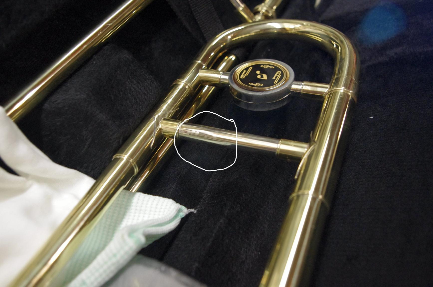Costzon B Flat Tenor Slide Trombone Brass (Gold) | Ideal for Standard Student Beginner Trombone w/Case, Gloves, Mouthpiece, Portable customer photo 2